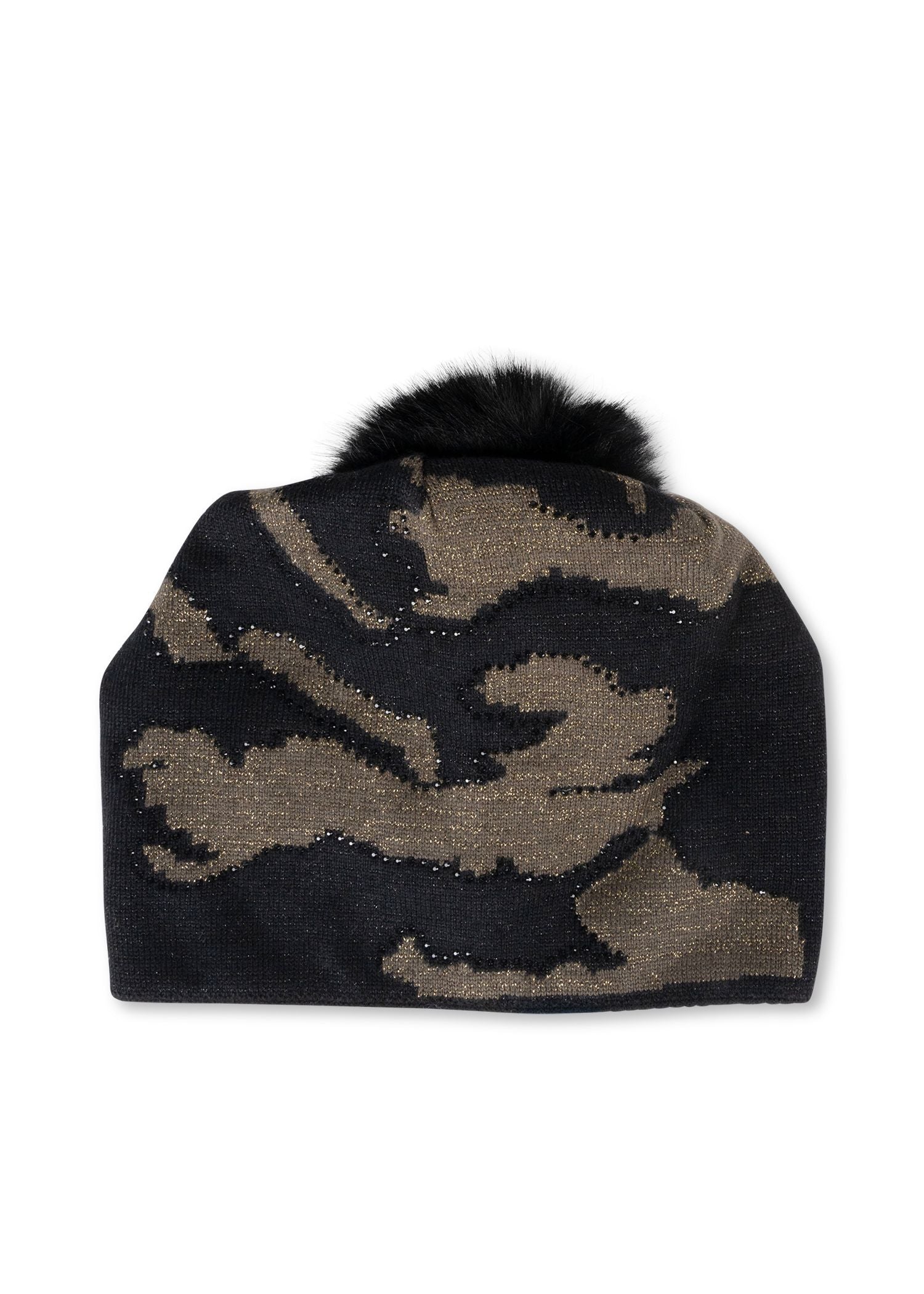 colorado black/army camo beanie