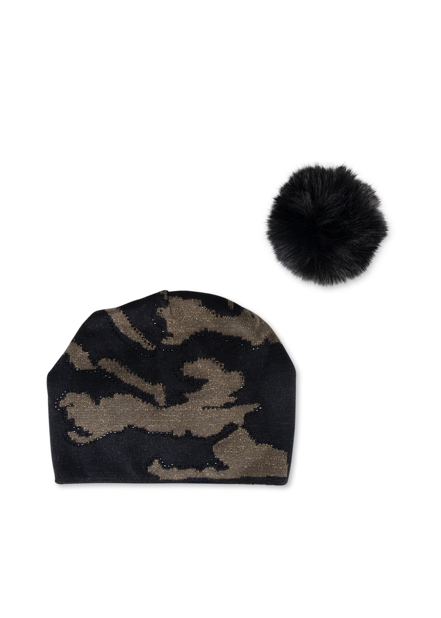 colorado black/army camo beanie