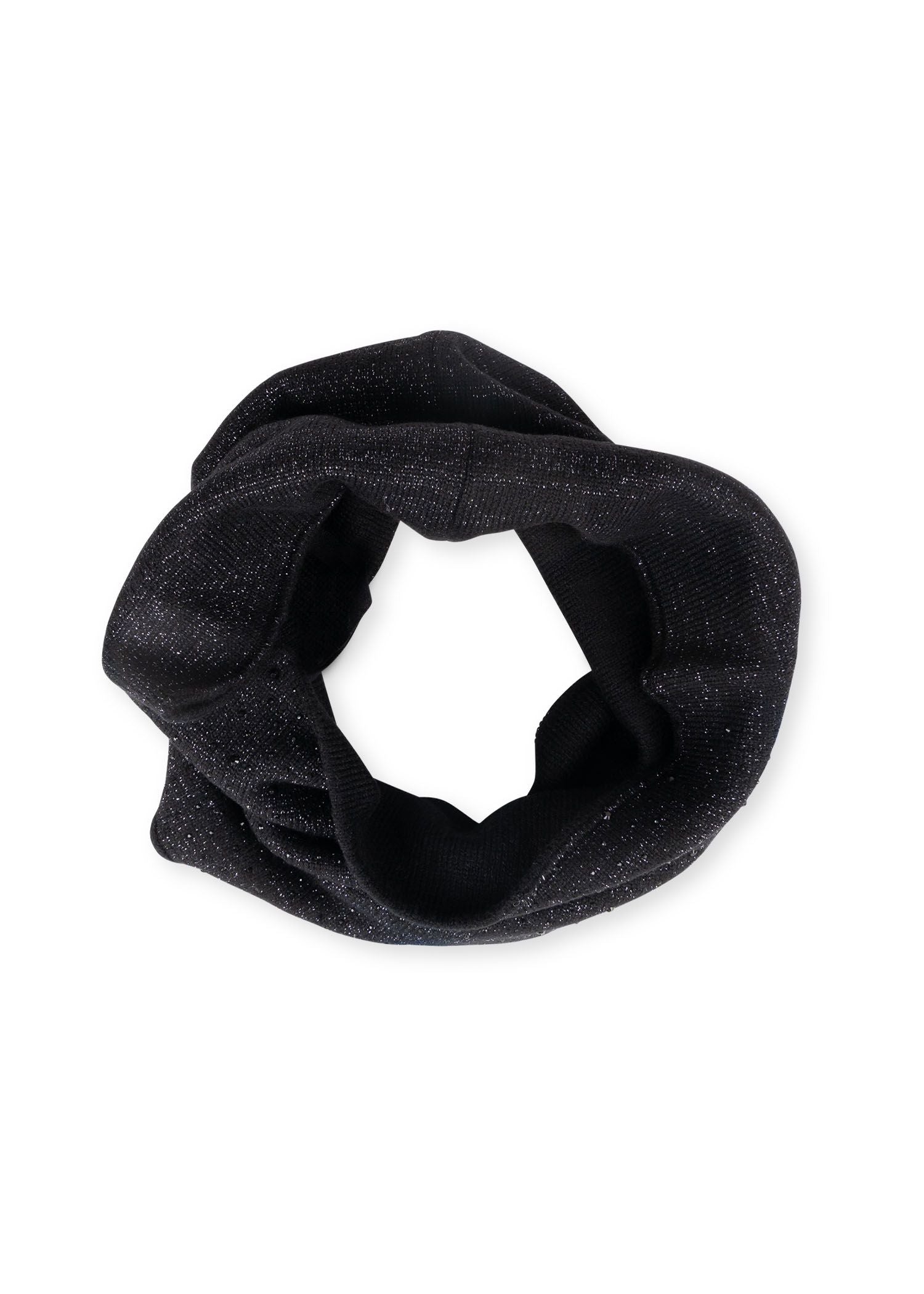 twinkle neck warmer black/black crystals
