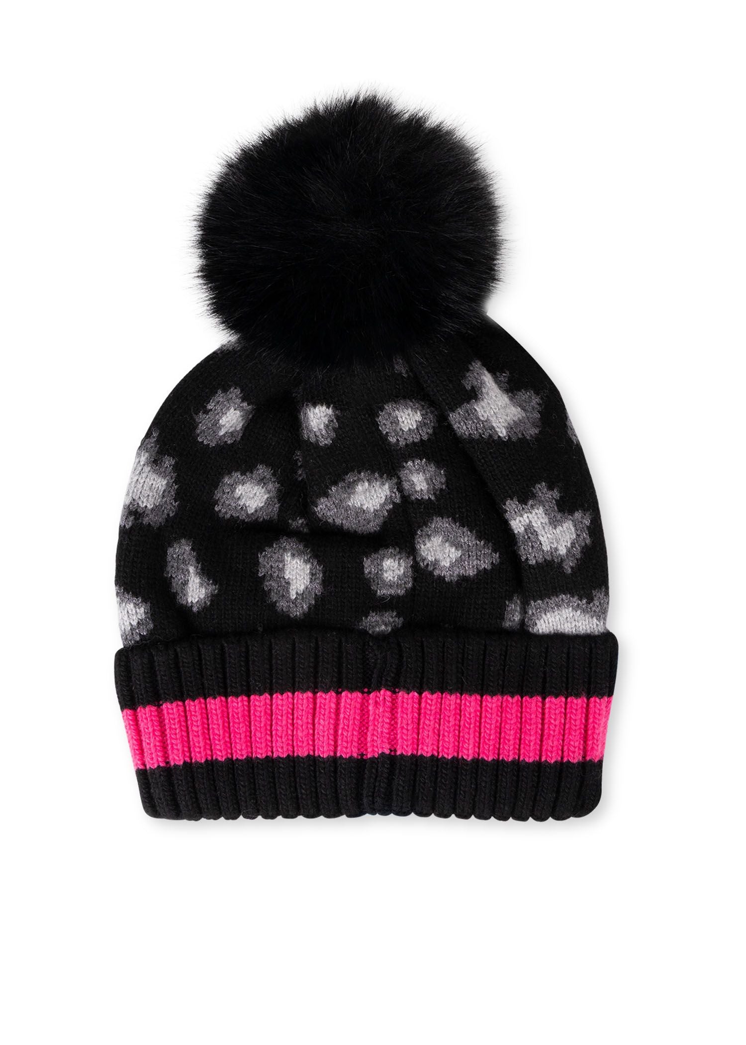 babe pom pom hat black