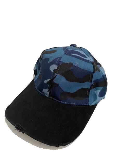 Blue Camo/Black Bolt Boardwalk Baseball Cap - FINAL SALE