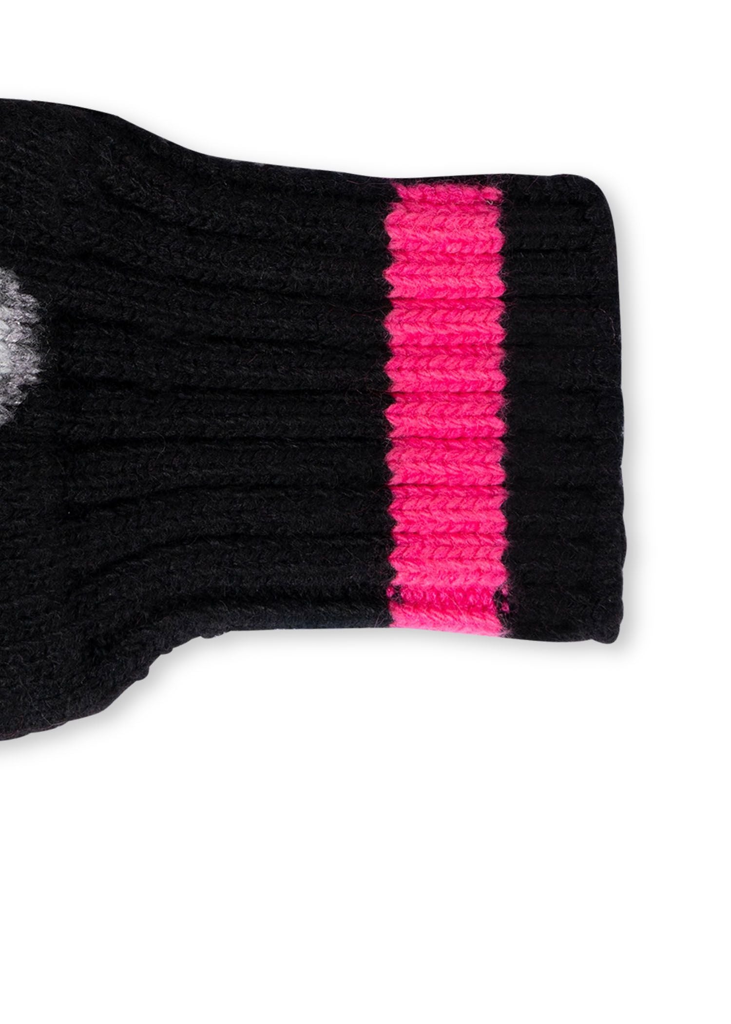 babe fingerless glove black