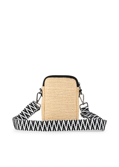Casey Raffia Cellphone Bag