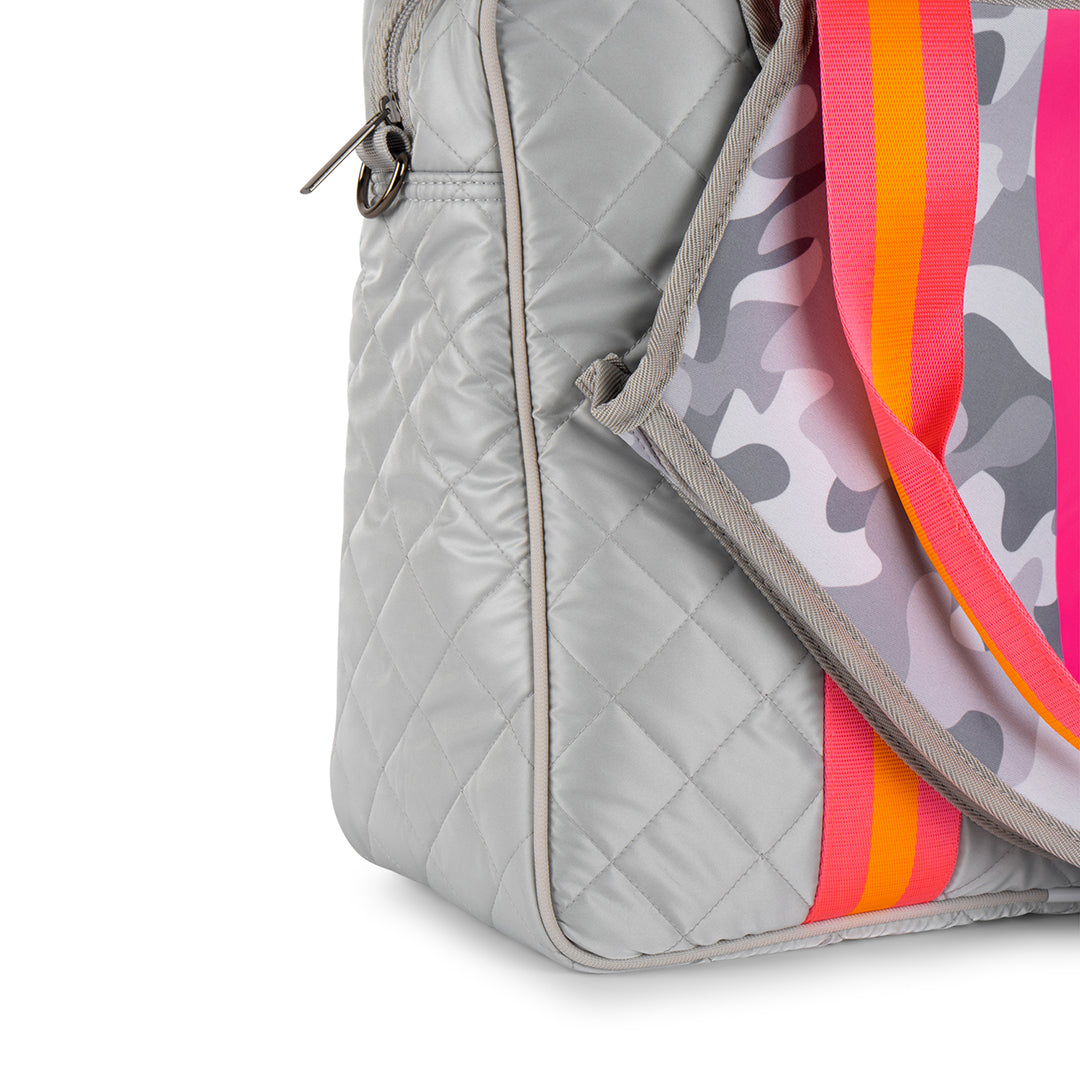 Billie Rise Quilted Puffer Tennis Bag with Monogram