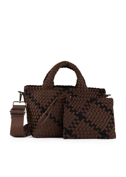 Mark Espresso Woven Mini Tote