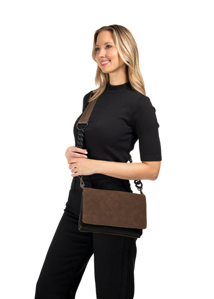 Lexi Espresso Crossbody