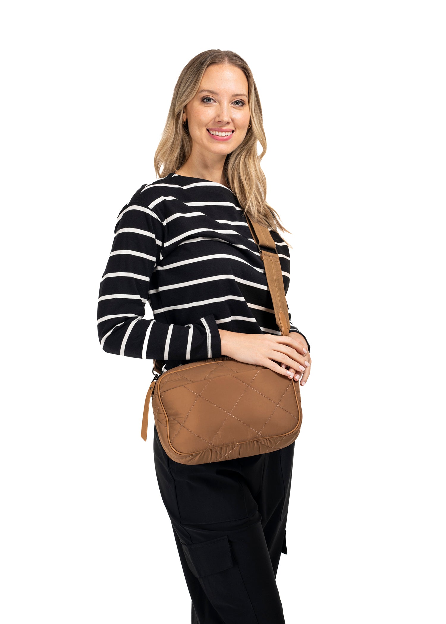 Noa Toast Puffer Cargo Camera Crossbody