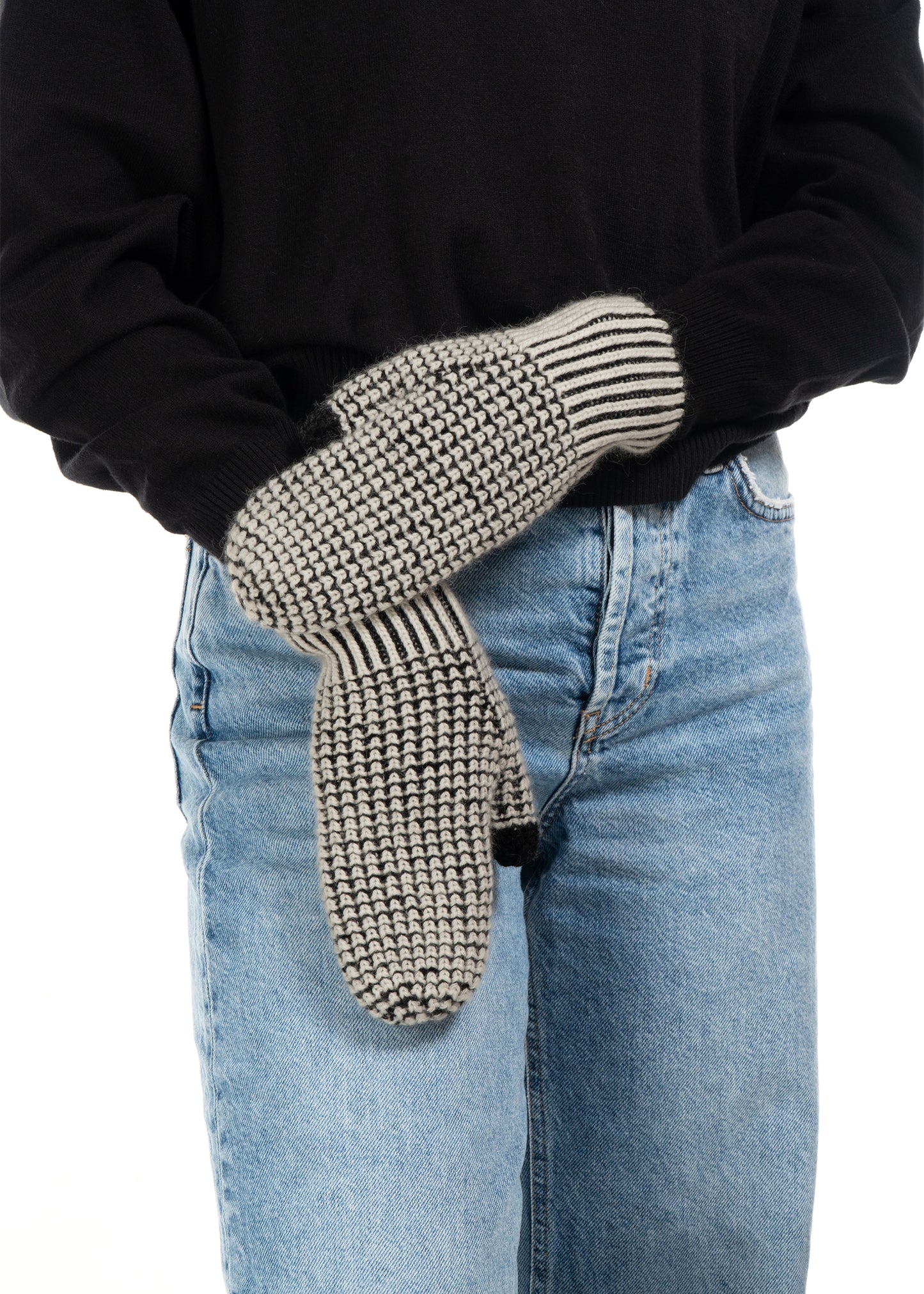Waffle Slope Touch Mitten B - FINAL SALE