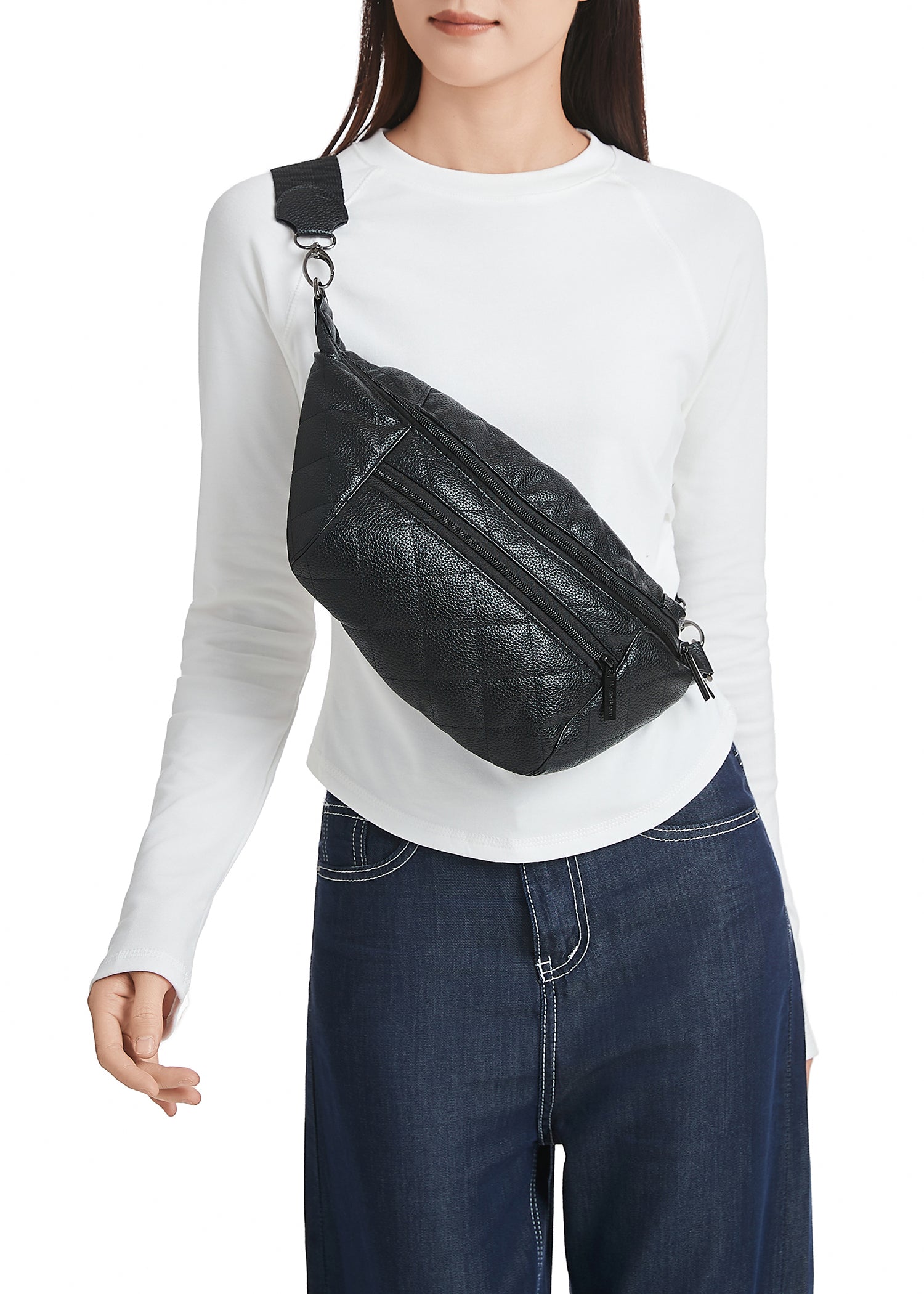 The Emily Solo Pebbled Sling Bag