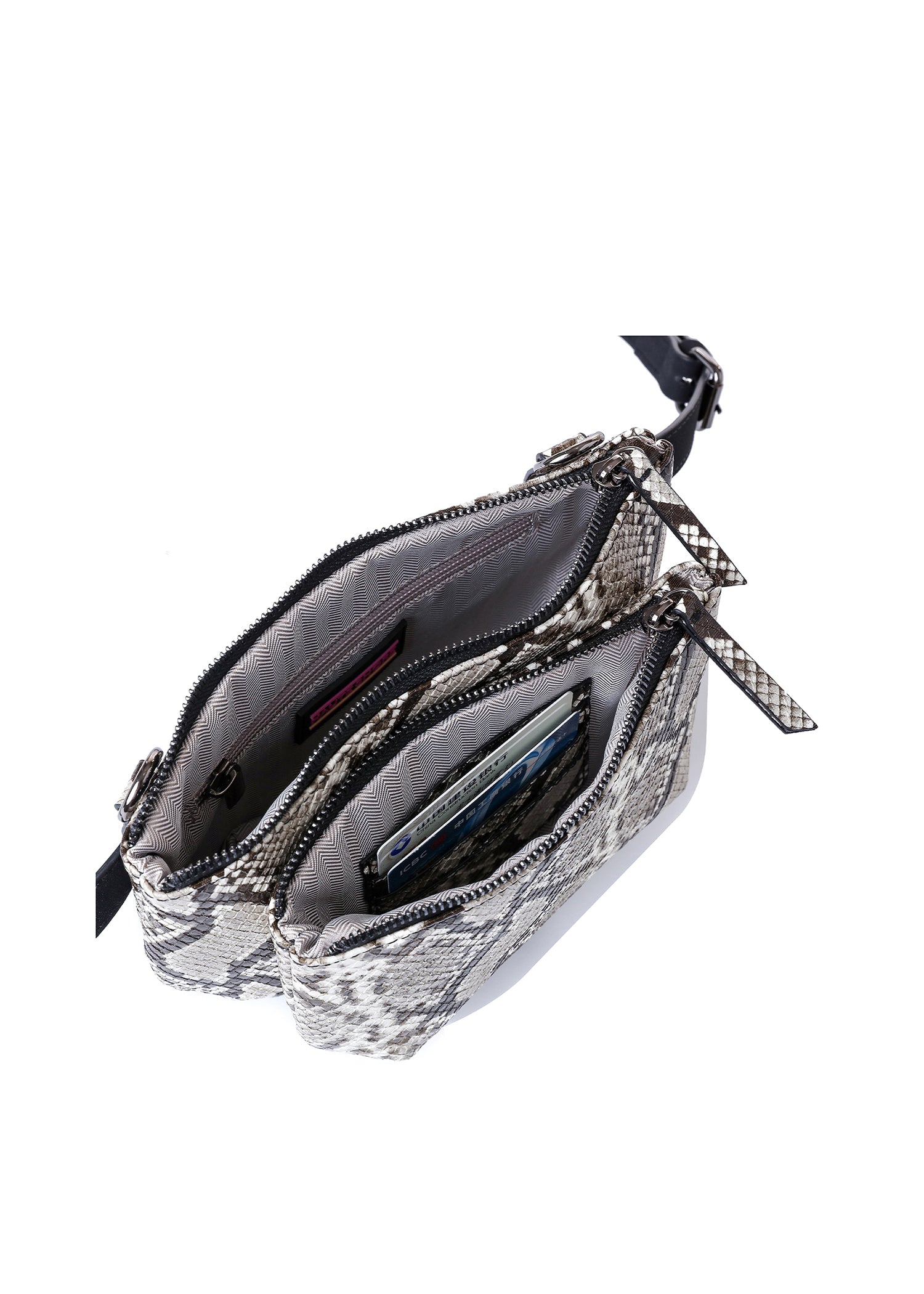 Devon Natural Python Convertible Crossbody