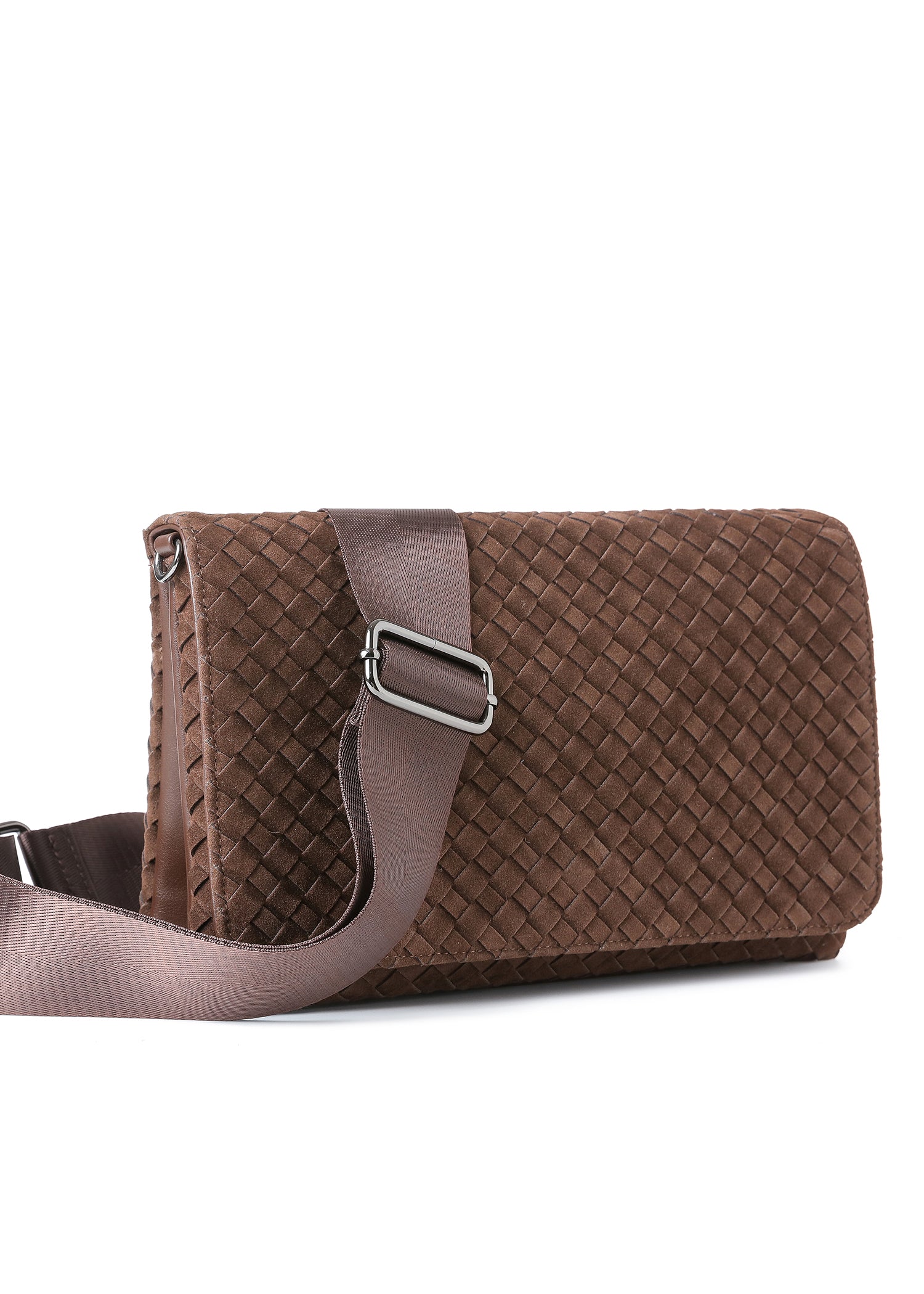 Lexi Woven Chocolate Crossbody PRE-ORDER SHIP 12/1