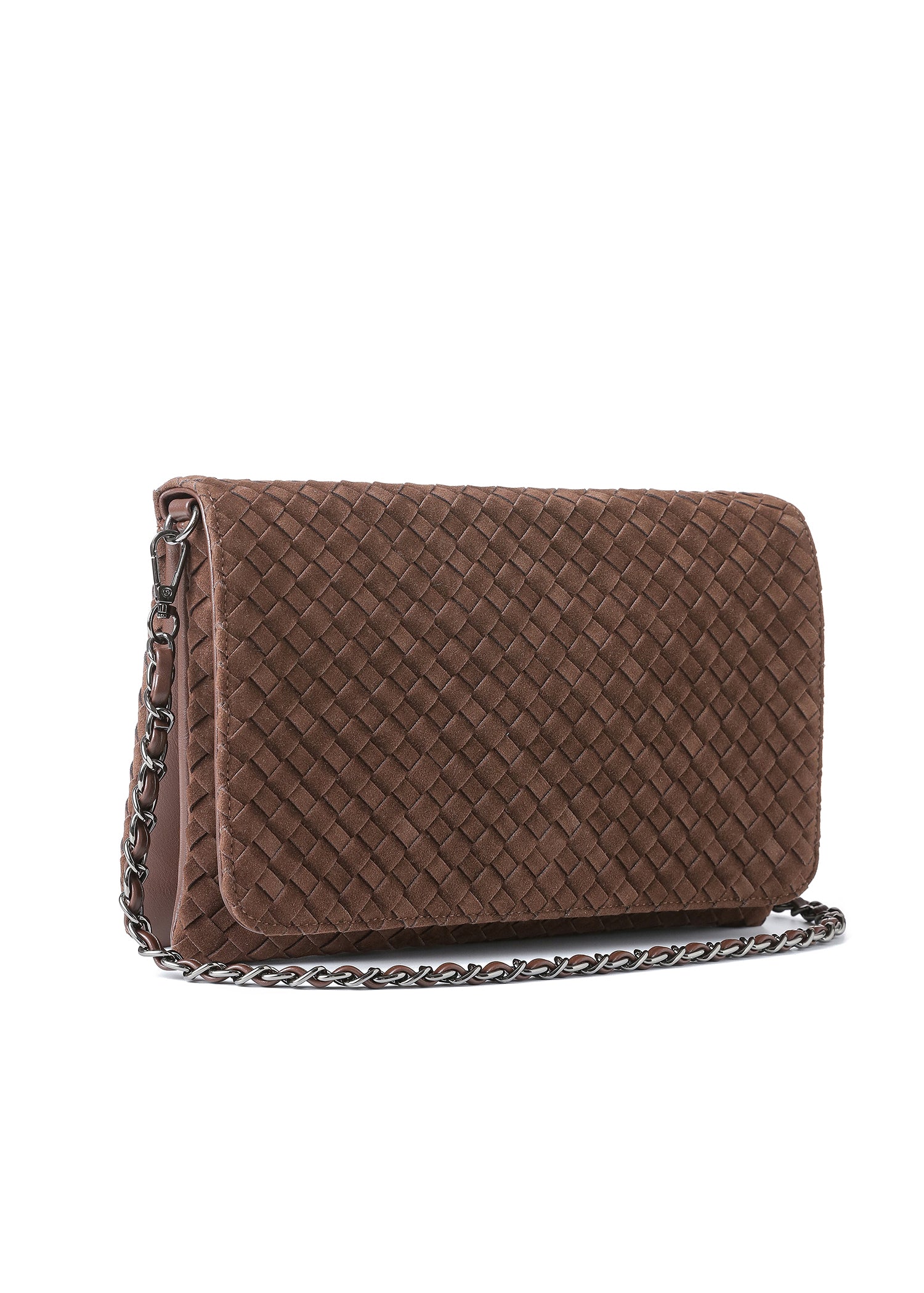 Lexi Woven Chocolate Crossbody PRE-ORDER SHIP 12/1
