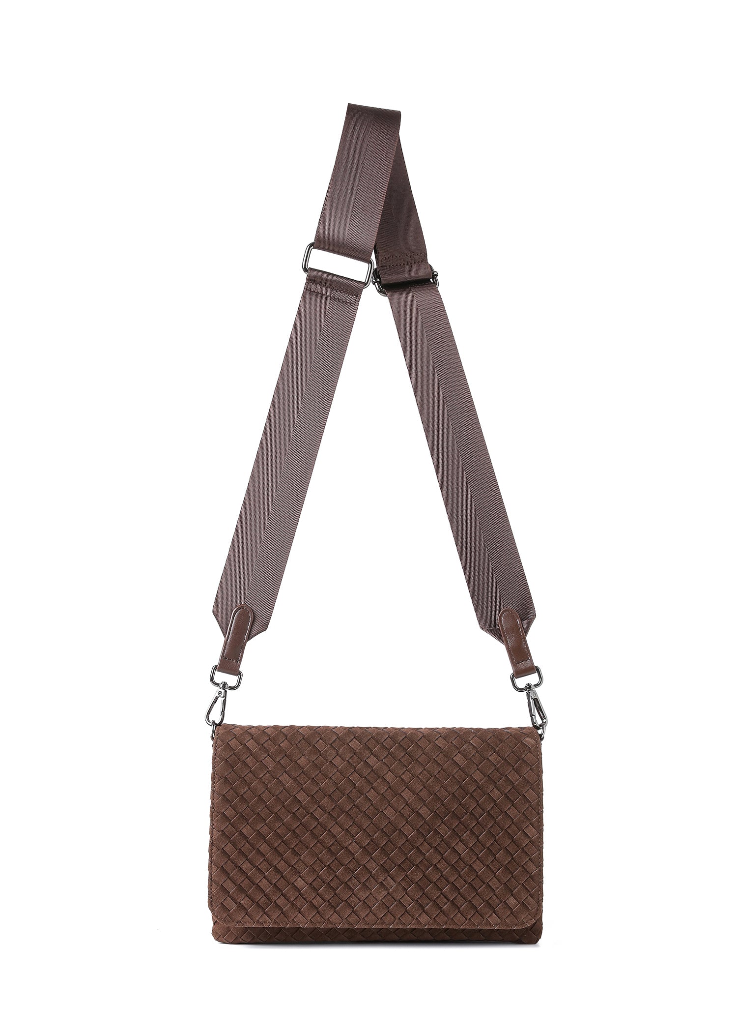 Lexi Woven Chocolate Crossbody PRE-ORDER SHIP 12/1