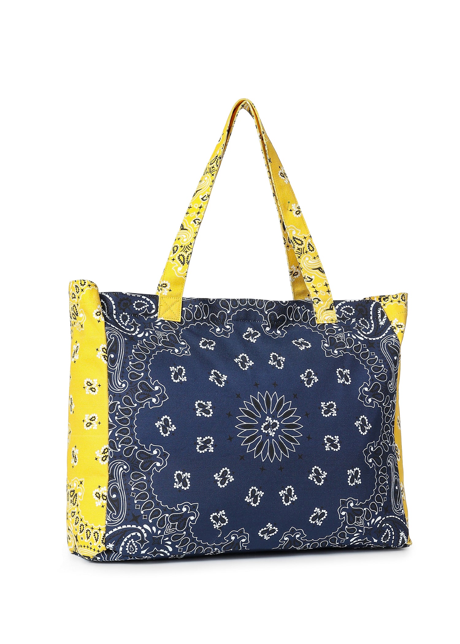 Bailey Navy/Yellow Bandana Tote