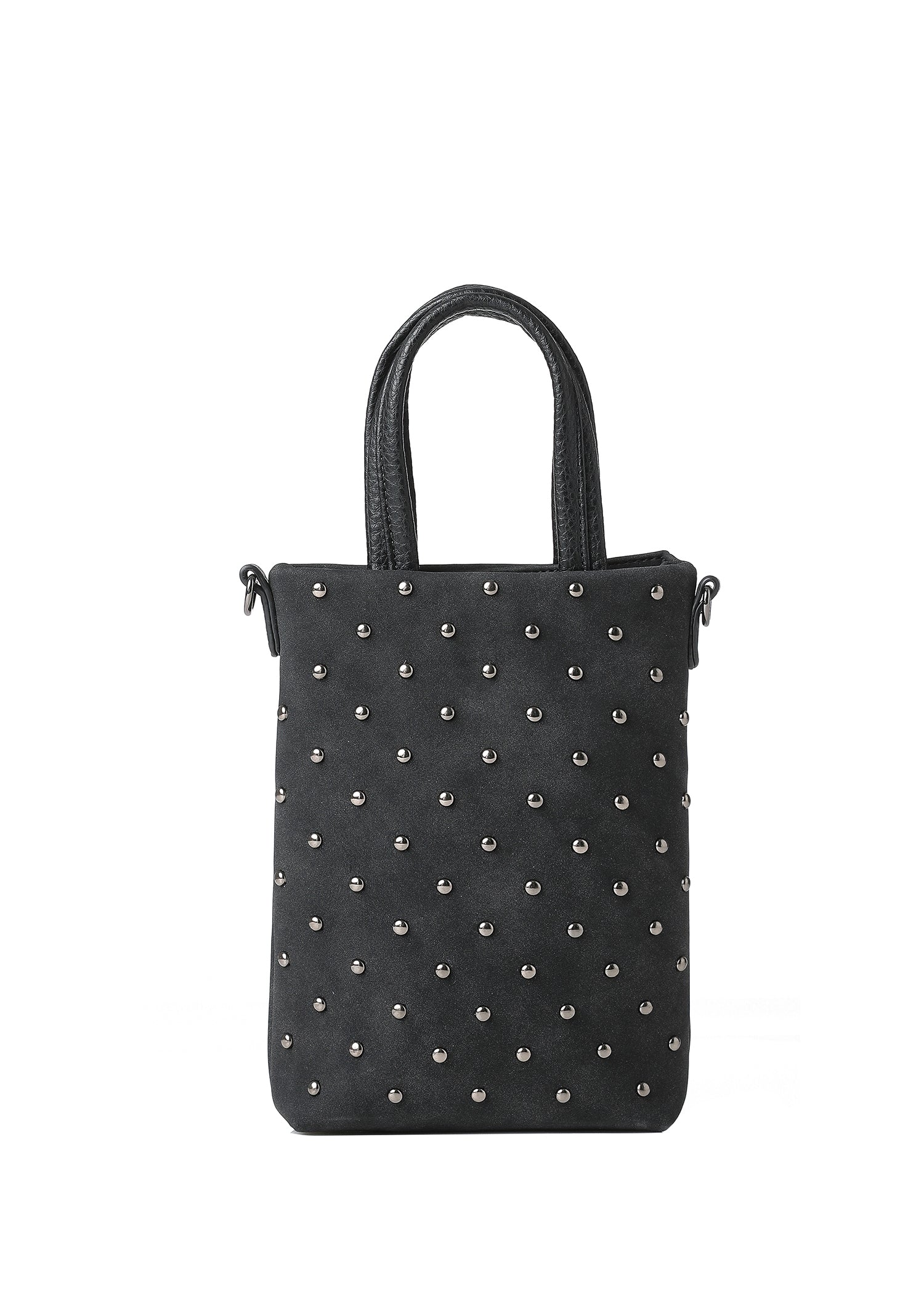 Mila Black Studded Suede Phone Crossbody Bag PRE-ORDER SHIPS 9/15
