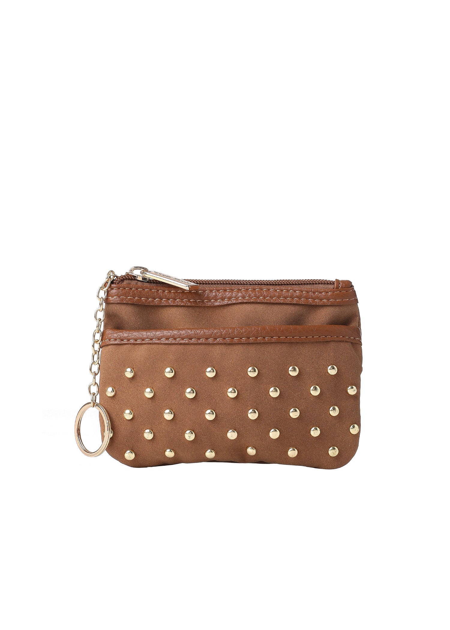 Max Saddle Studded Suede Card Case PRE-ORDER SHIPS 9/15