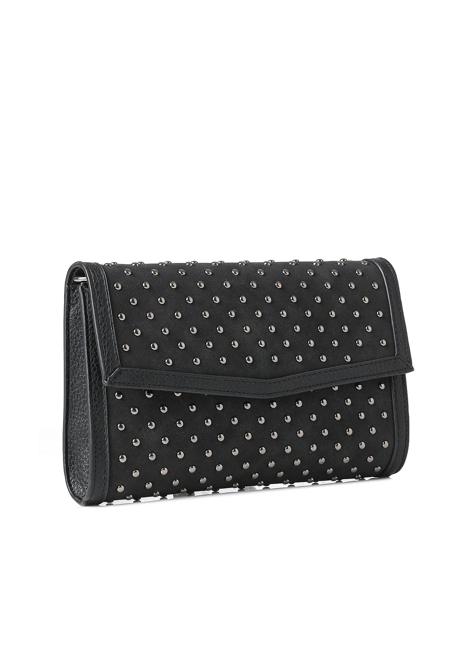 Beth Black Studded Clutch PRE-ORDER SHIPS 9/15