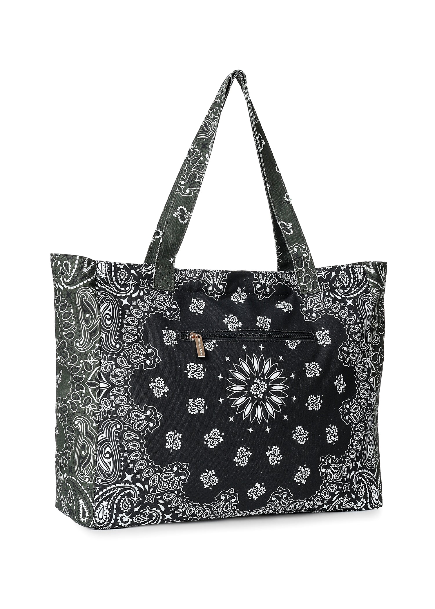 Bailey Black/Army Bandana Tote
