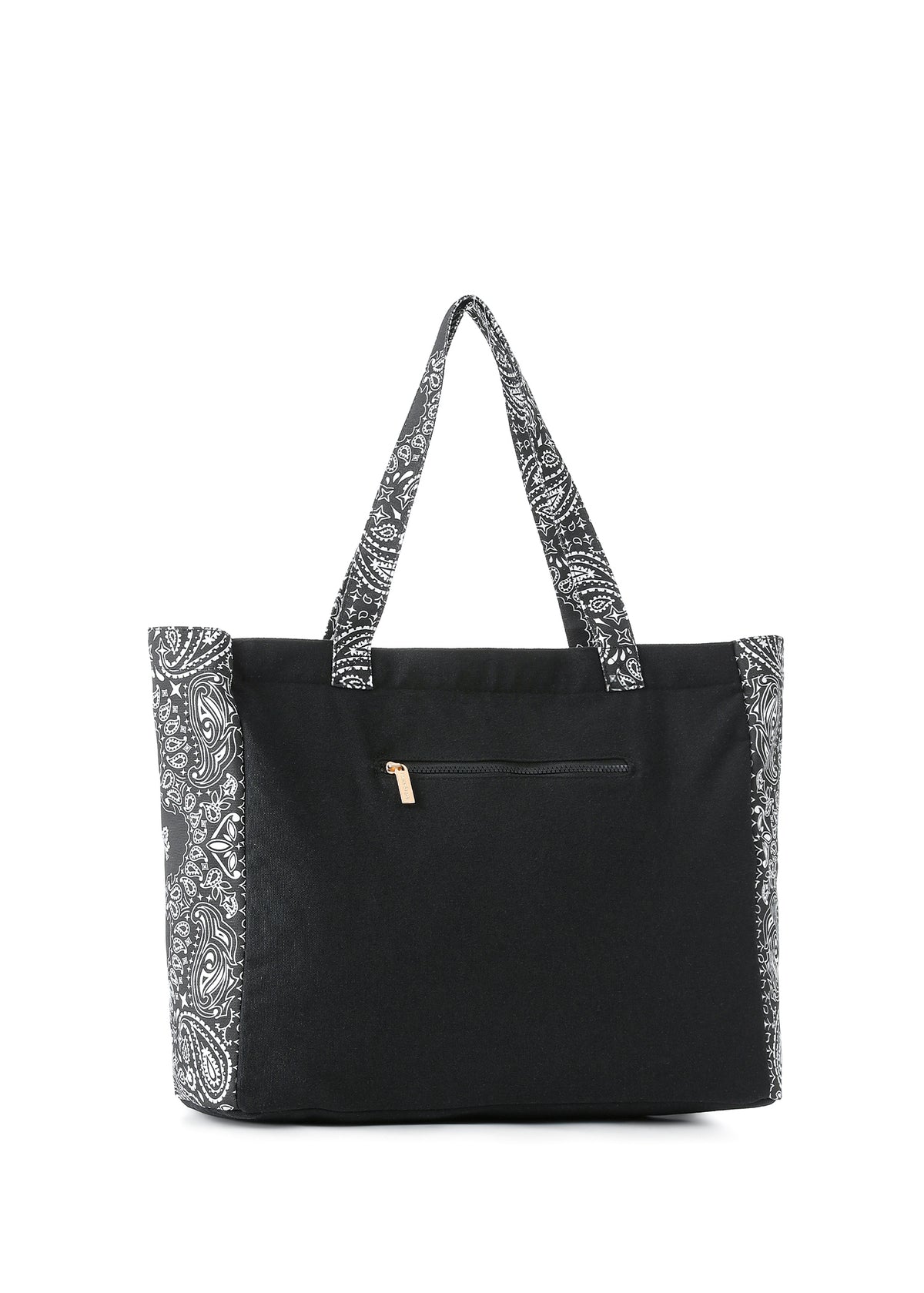 Bailey Black/Black Bandana Tote