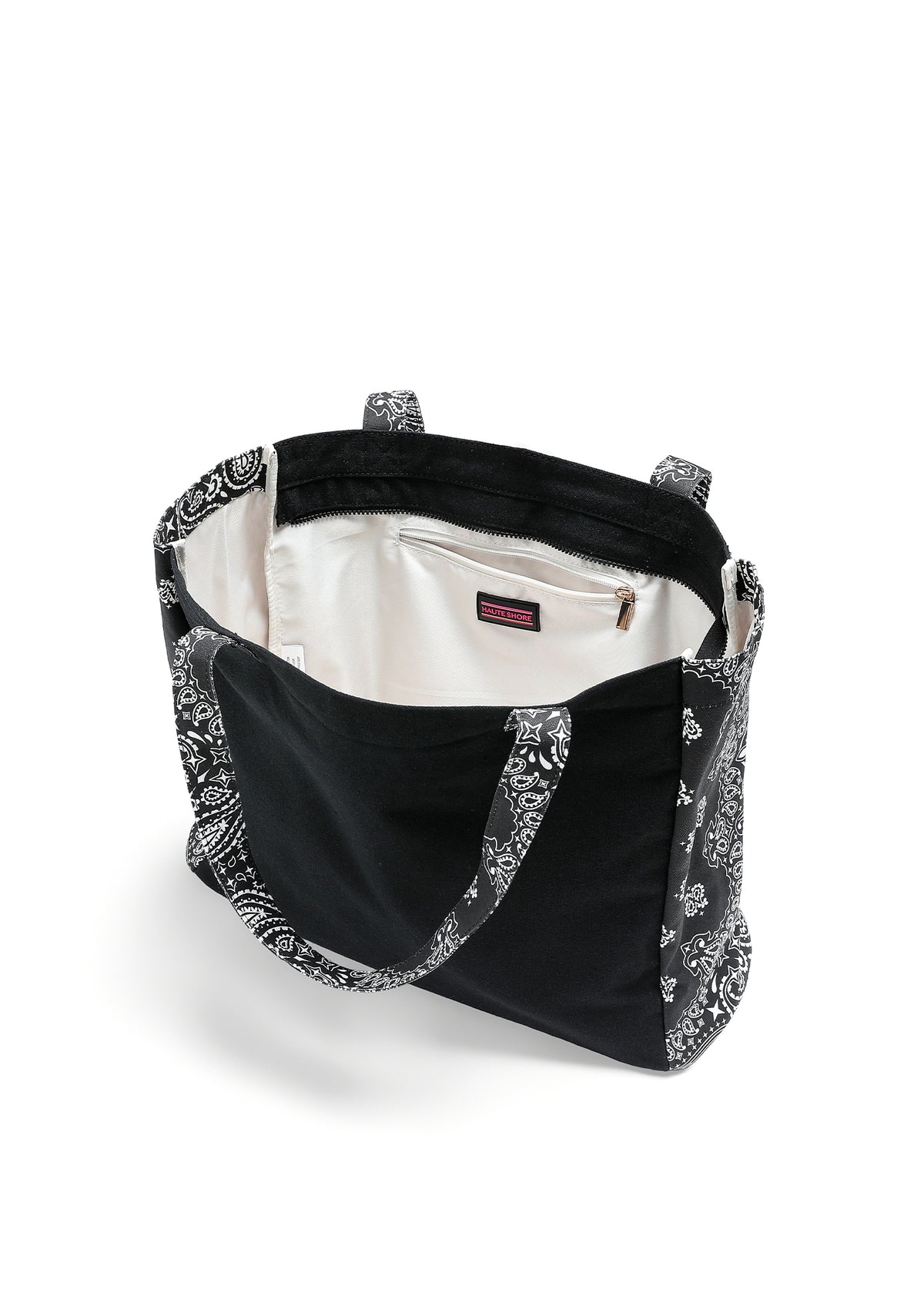 Bailey Black/Black Bandana Tote