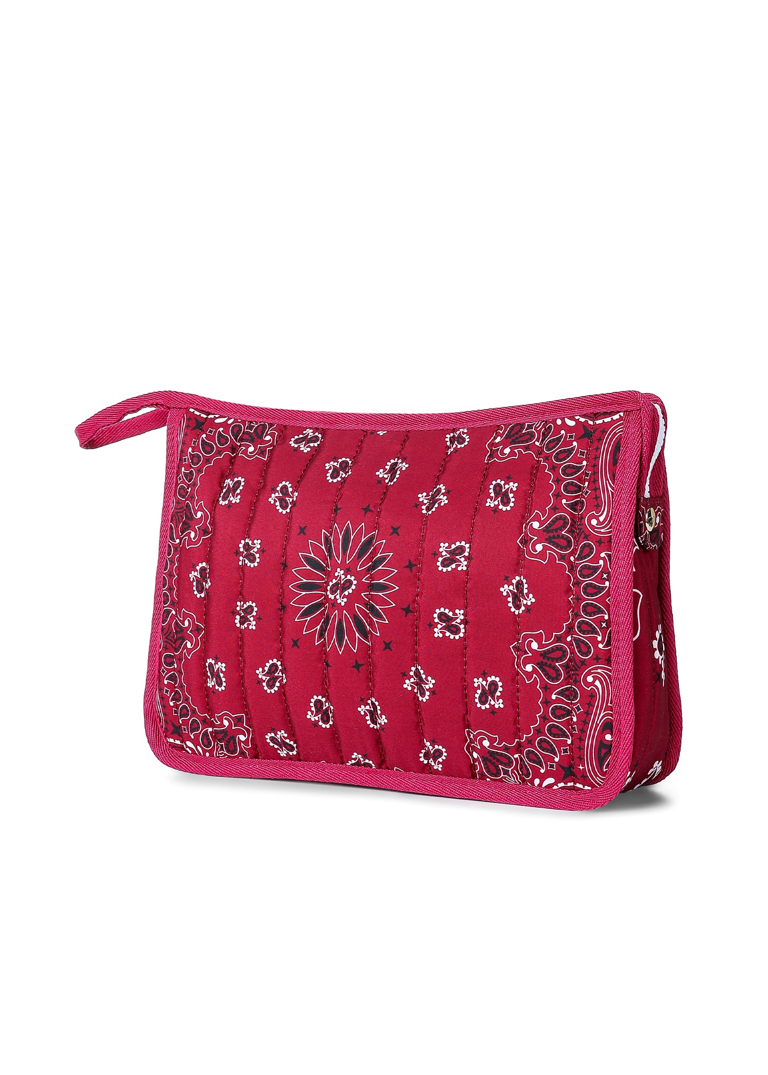 Beau Crimson/White Bandana Pouch