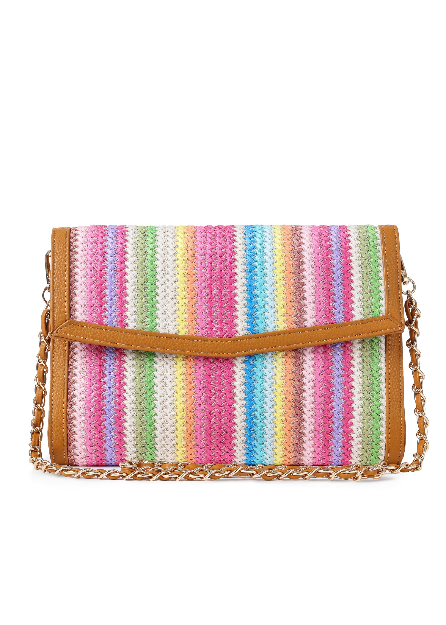 Beth Paradise Raffia Clutch