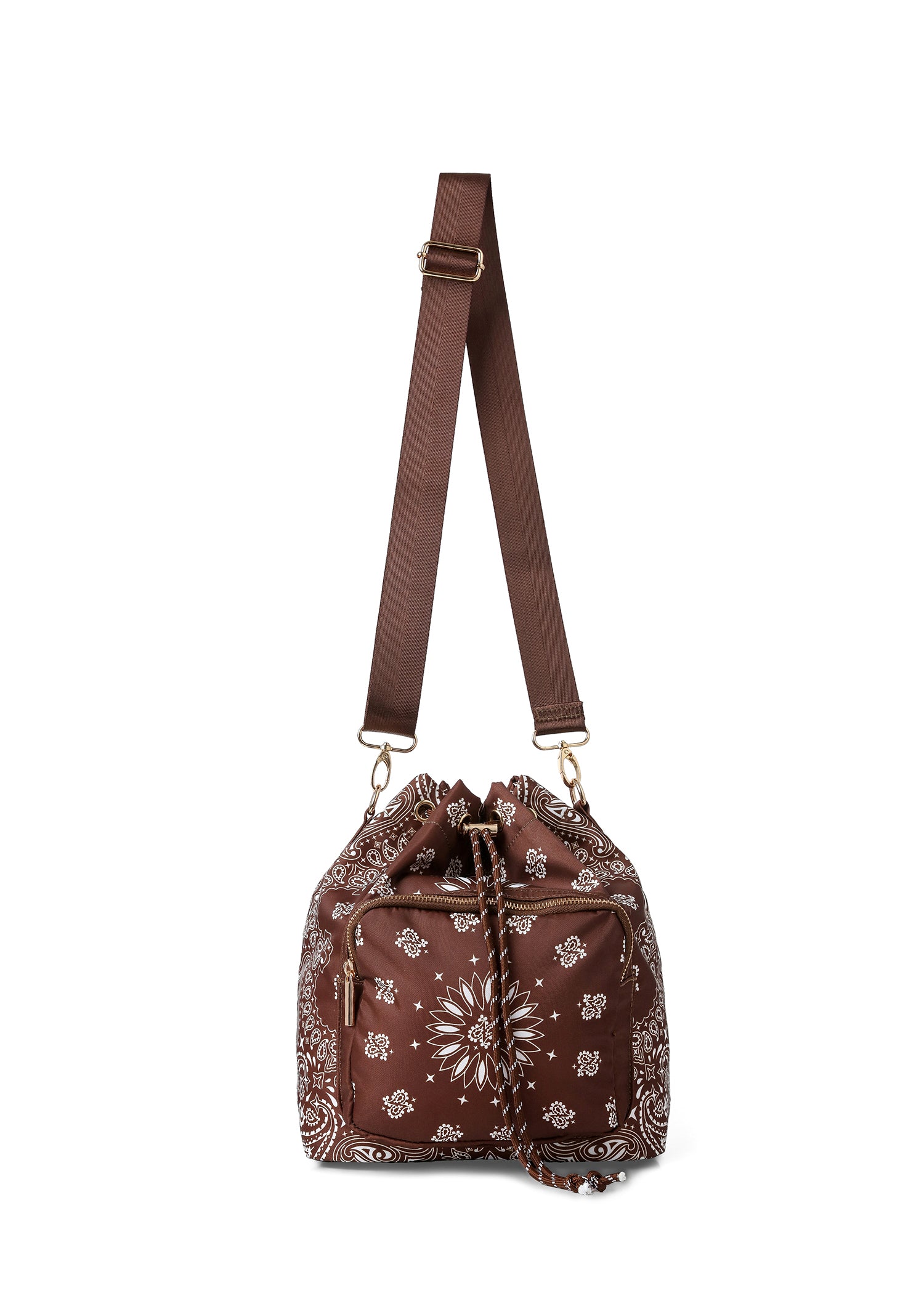 Harley Walnut Bandana Bucket Bag
