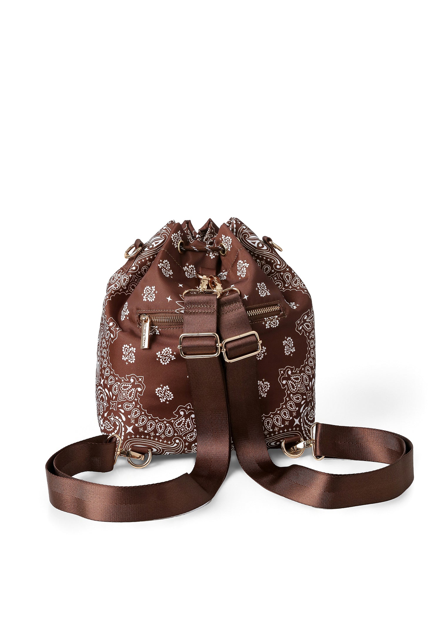Harley Walnut Bandana Bucket Bag