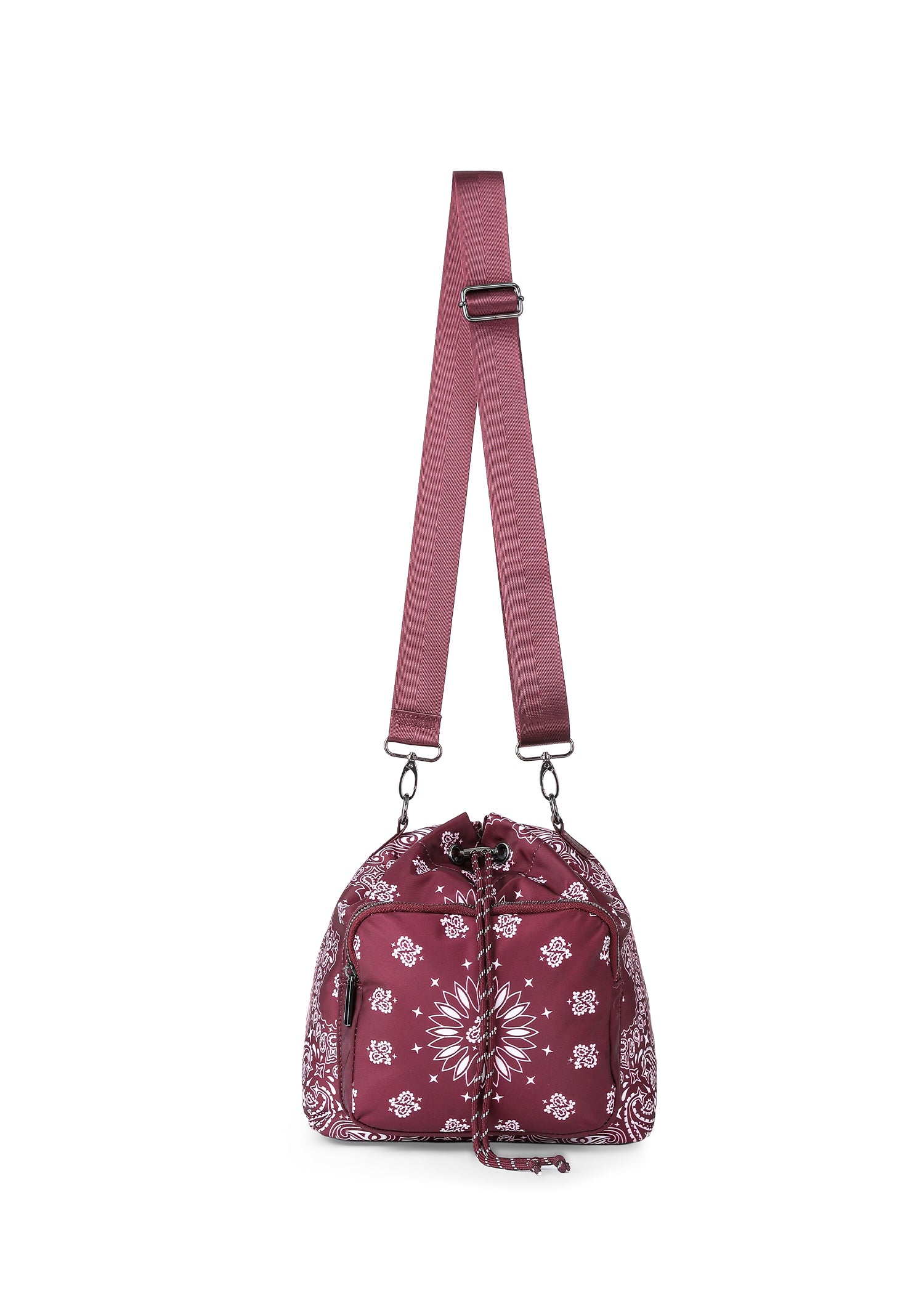 Harley Burgundy Bandana Bucket Bag
