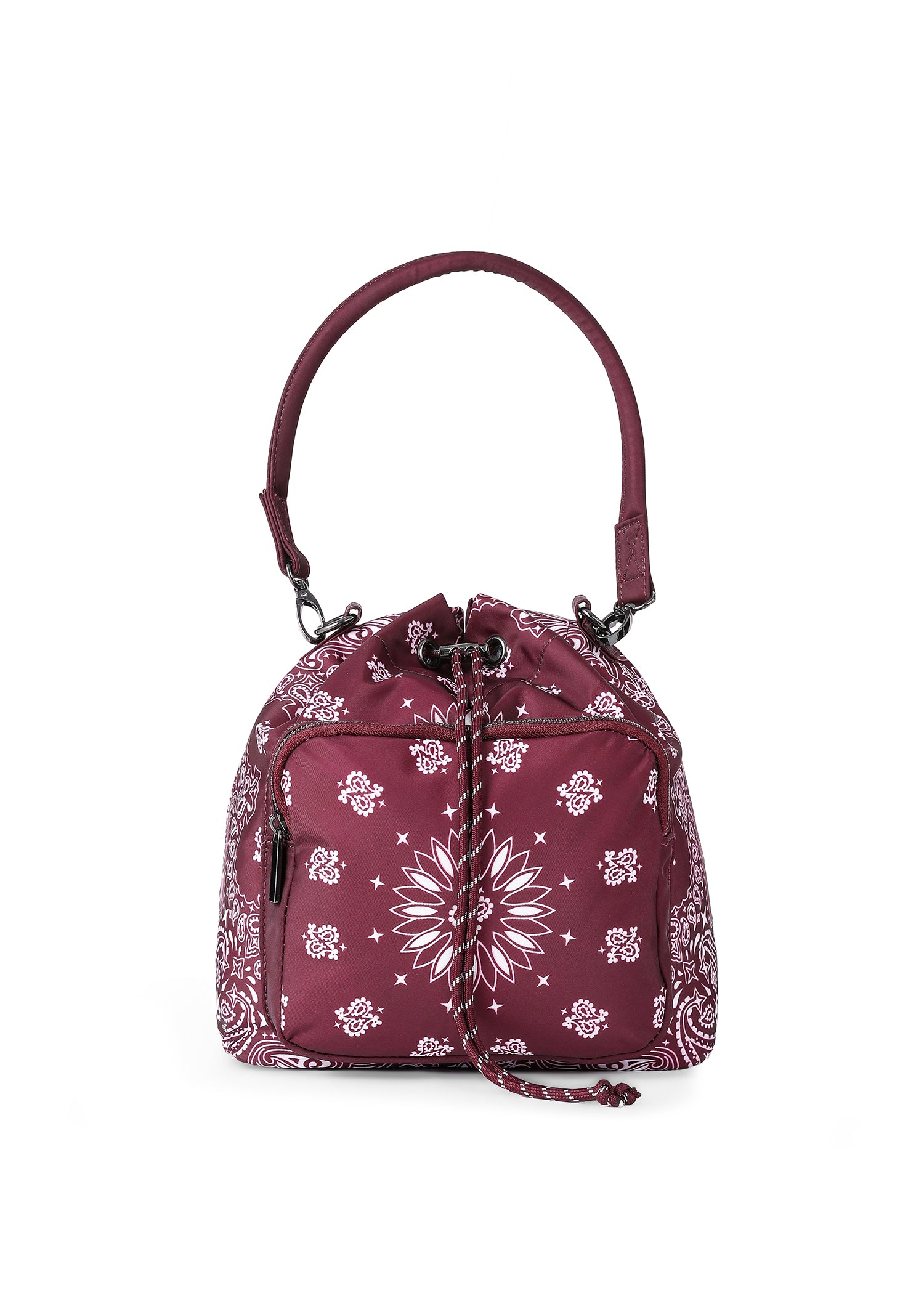 Harley Burgundy Bandana Bucket Bag