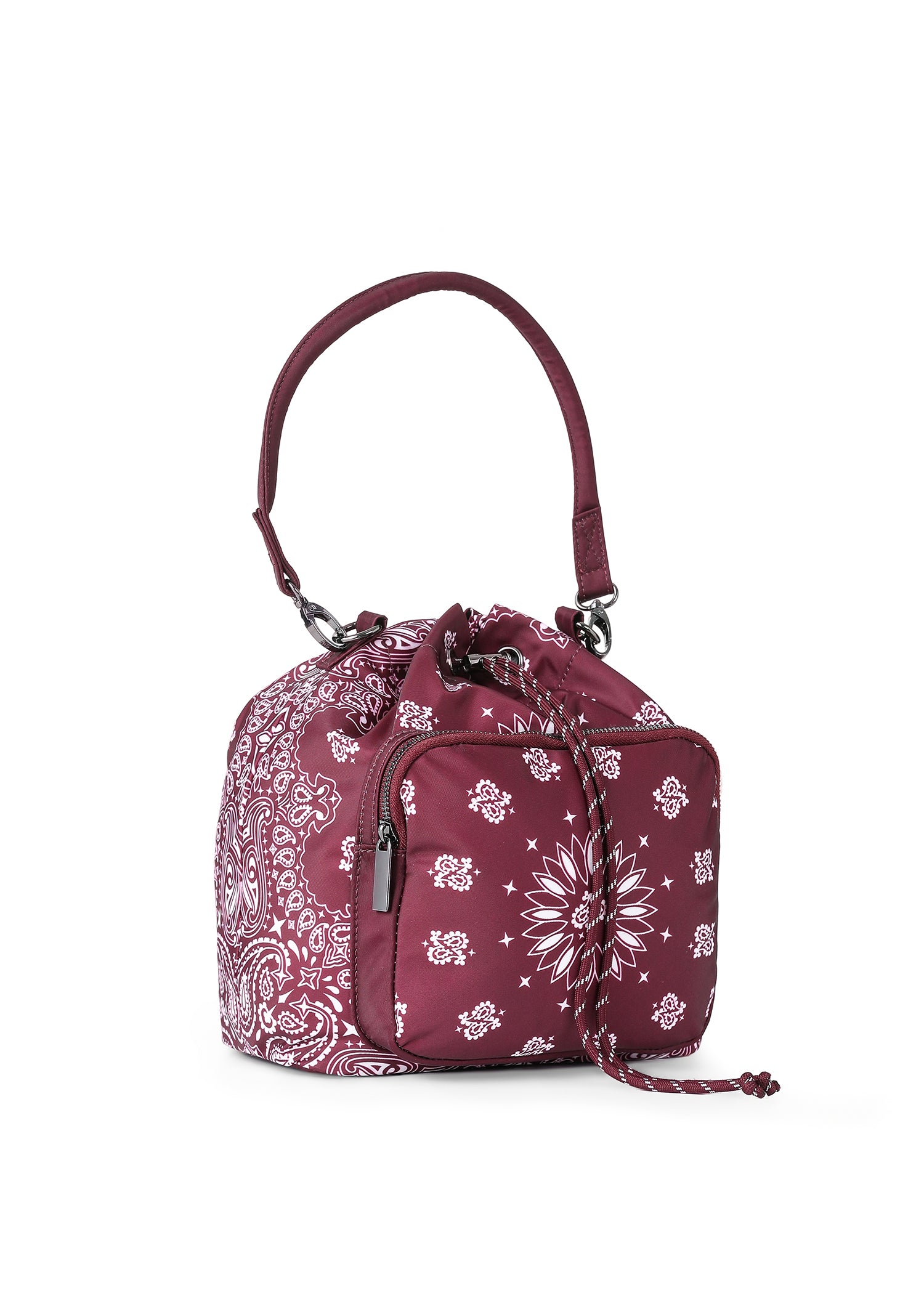 Harley Burgundy Bandana Bucket Bag
