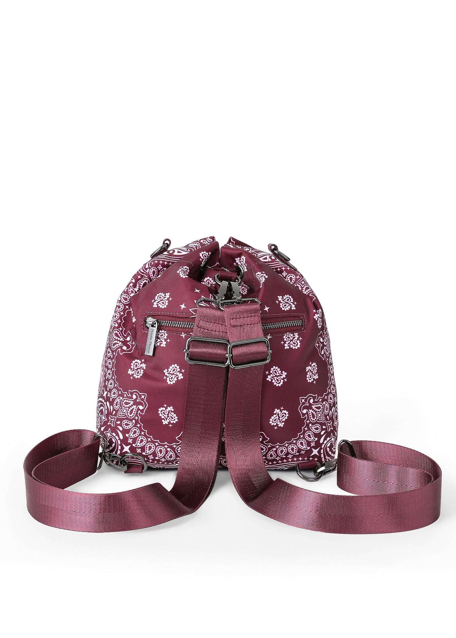 Harley Burgundy Bandana Bucket Bag