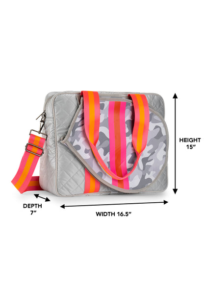 Billie Rise Quilted Puffer Tennis Bag - FINAL SALE