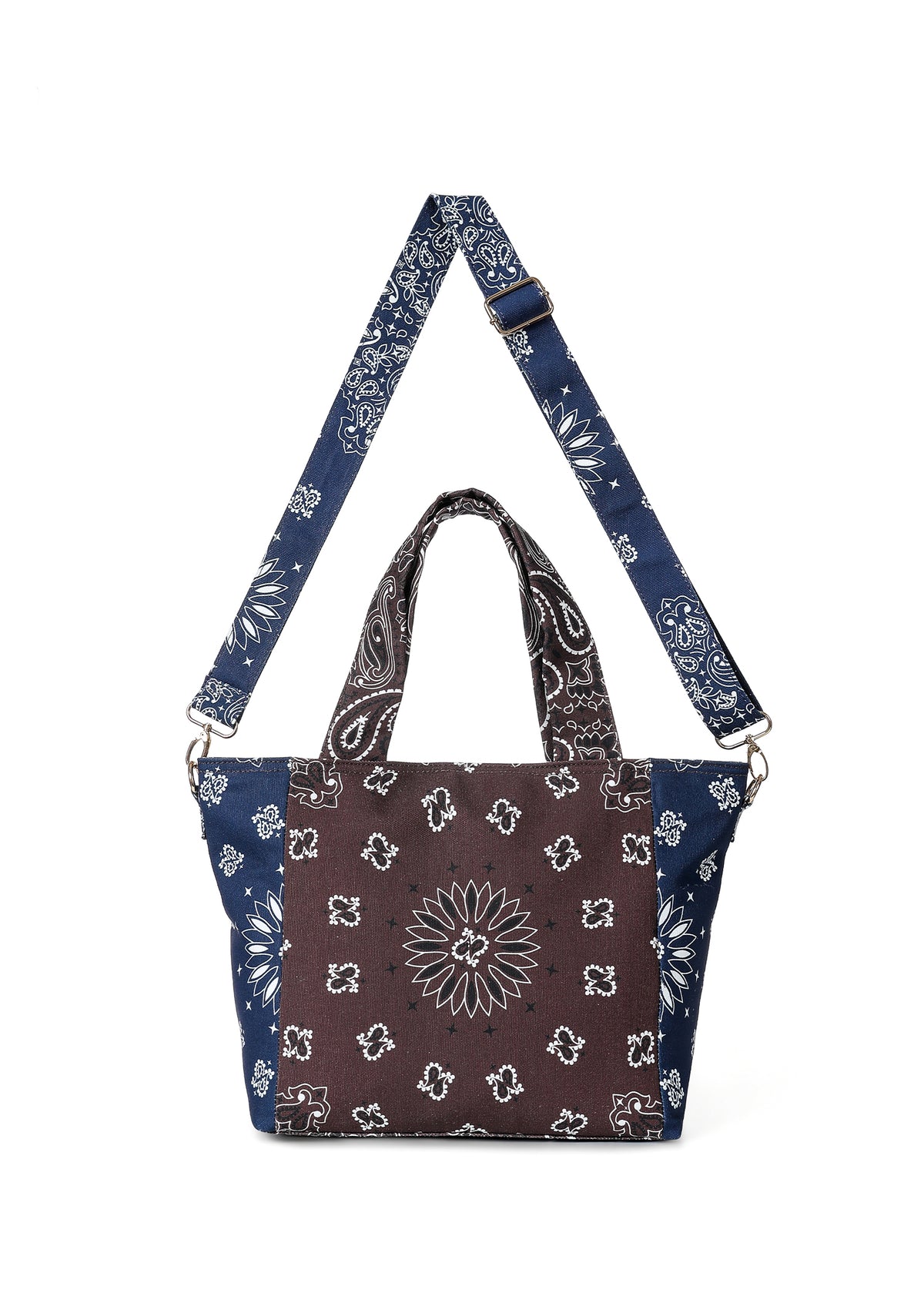 Jaime Brown/Navy Bandana Tote