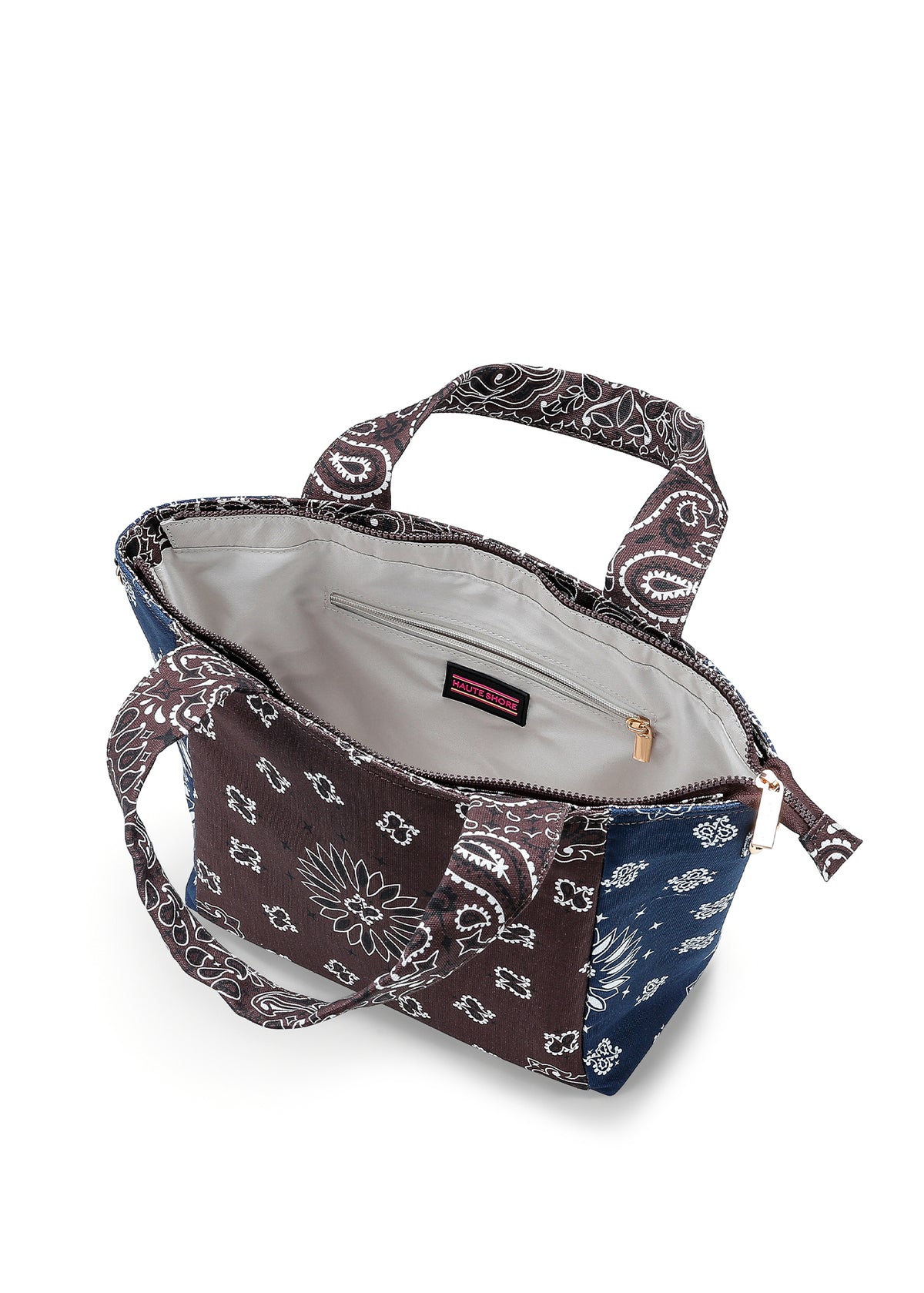 Jaime Brown/Navy Bandana Tote