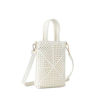 Mila Ivory Phone Crossbody Bag