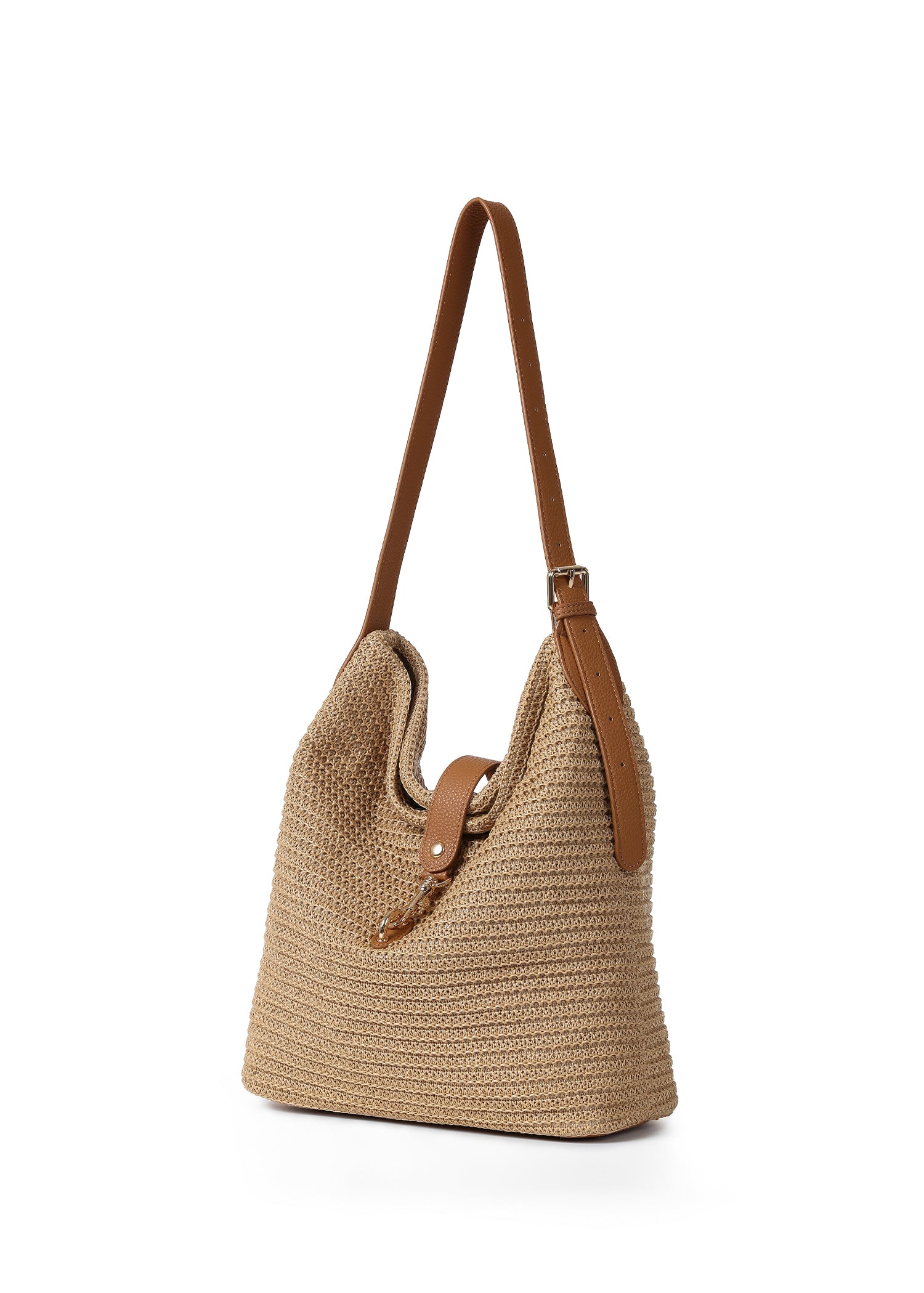 Sandy Capri Raffia Shoulder Bag
