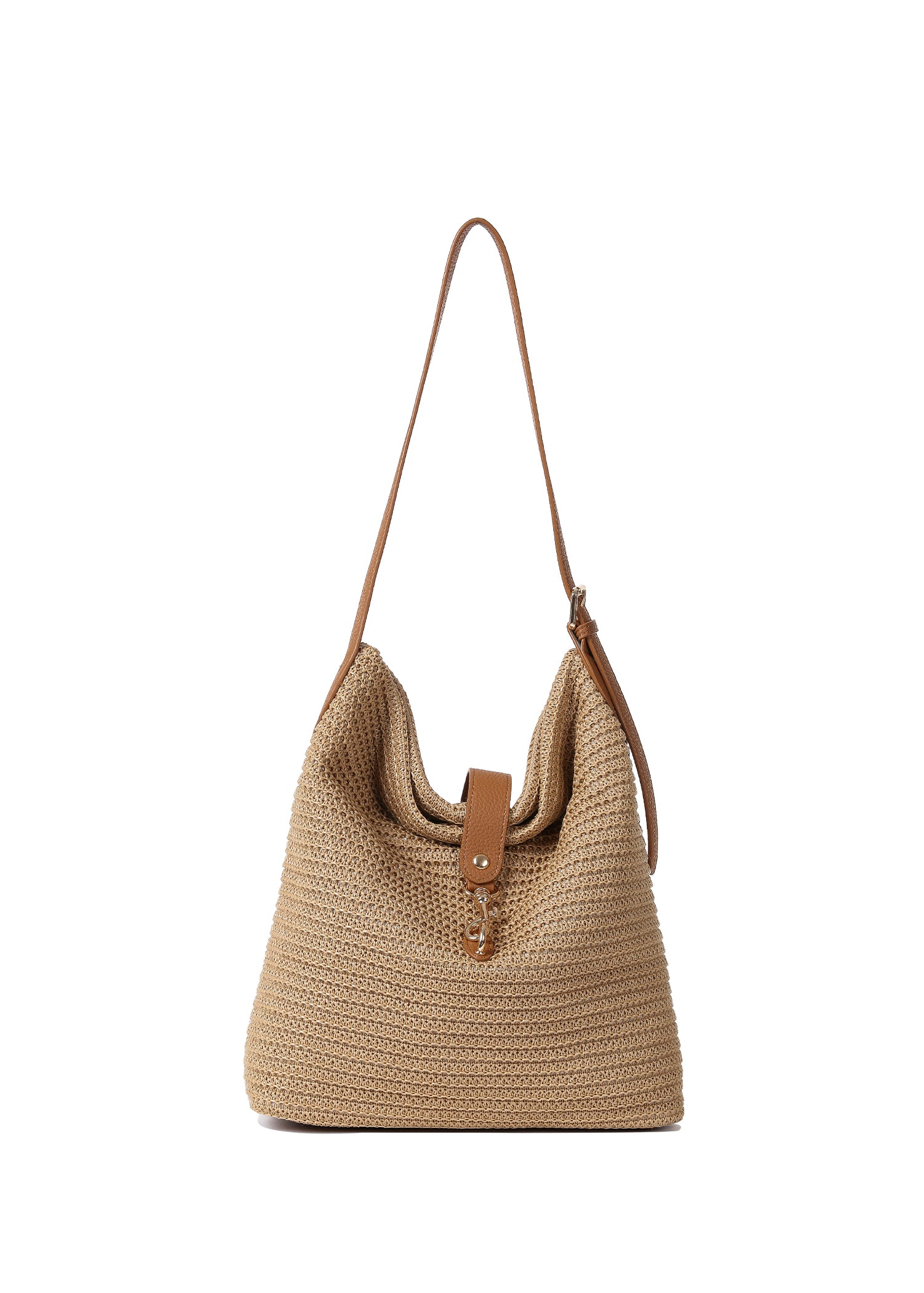 Sandy Capri Raffia Shoulder Bag