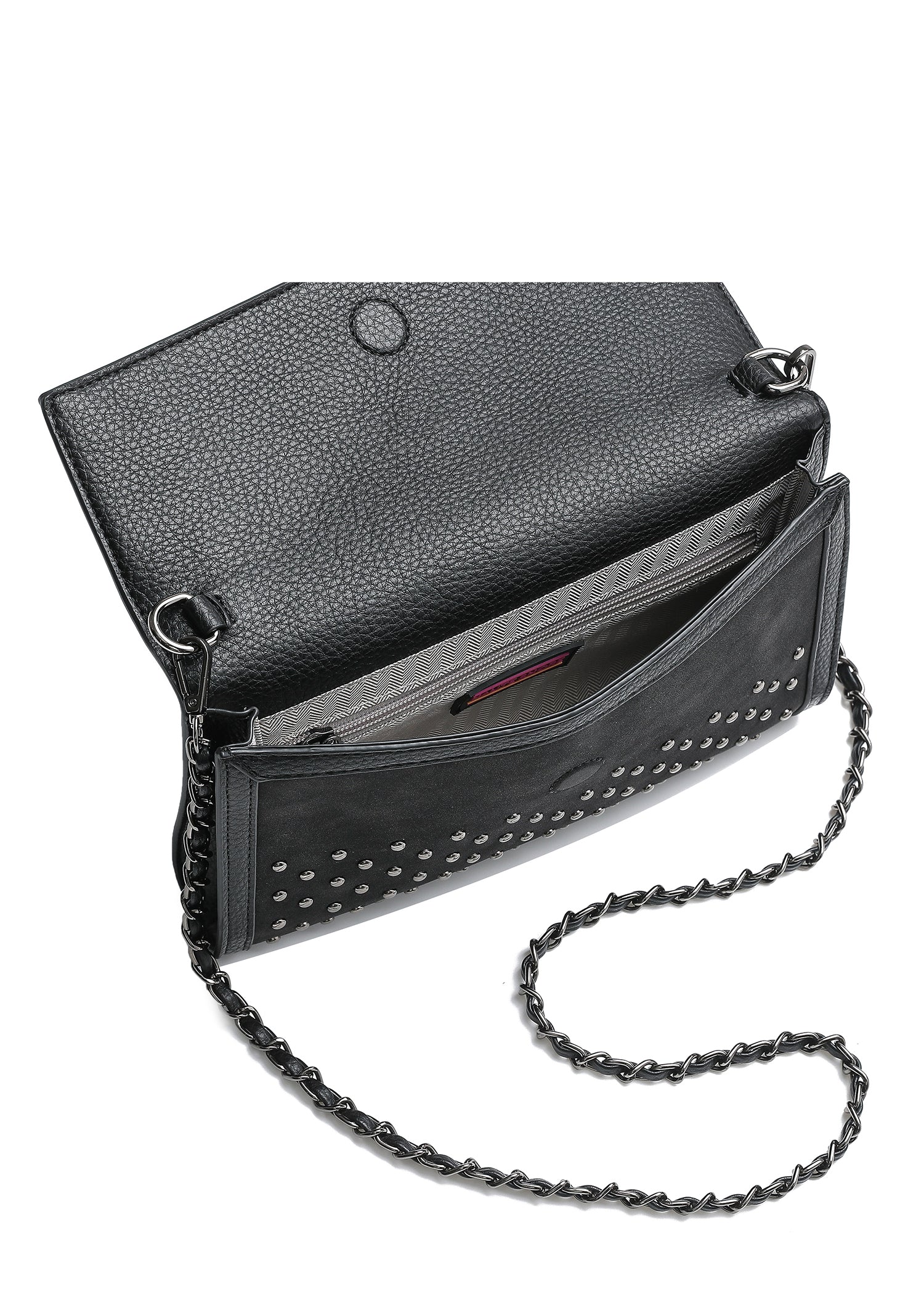 Beth Black Studded Clutch PRE-ORDER SHIPS 9/15