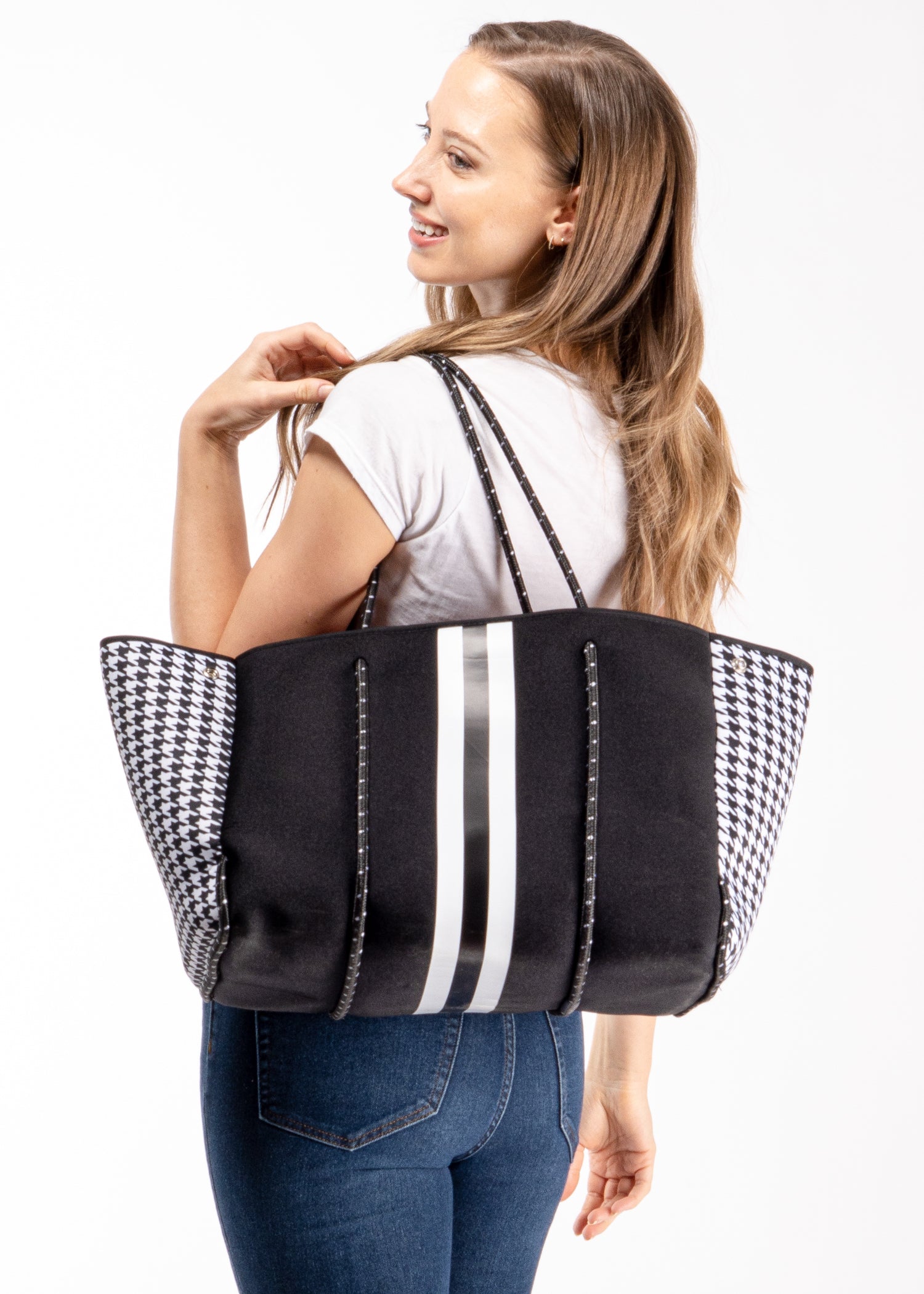 greyson royal neoprene tote