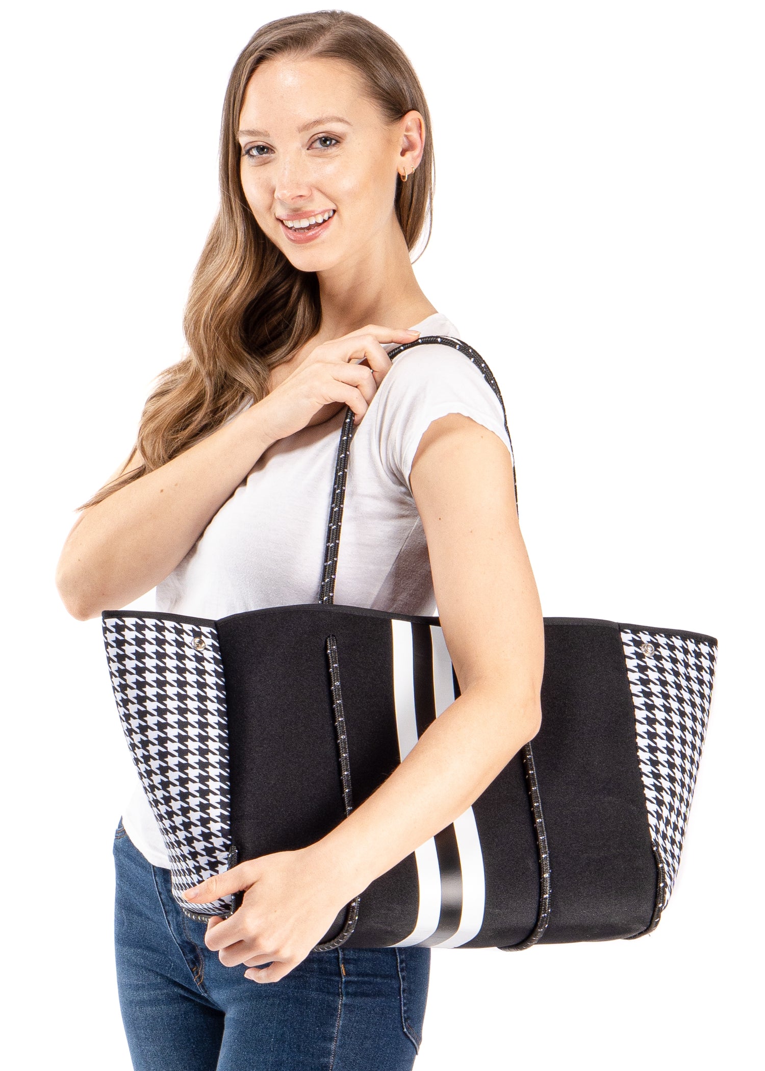 greyson royal neoprene tote