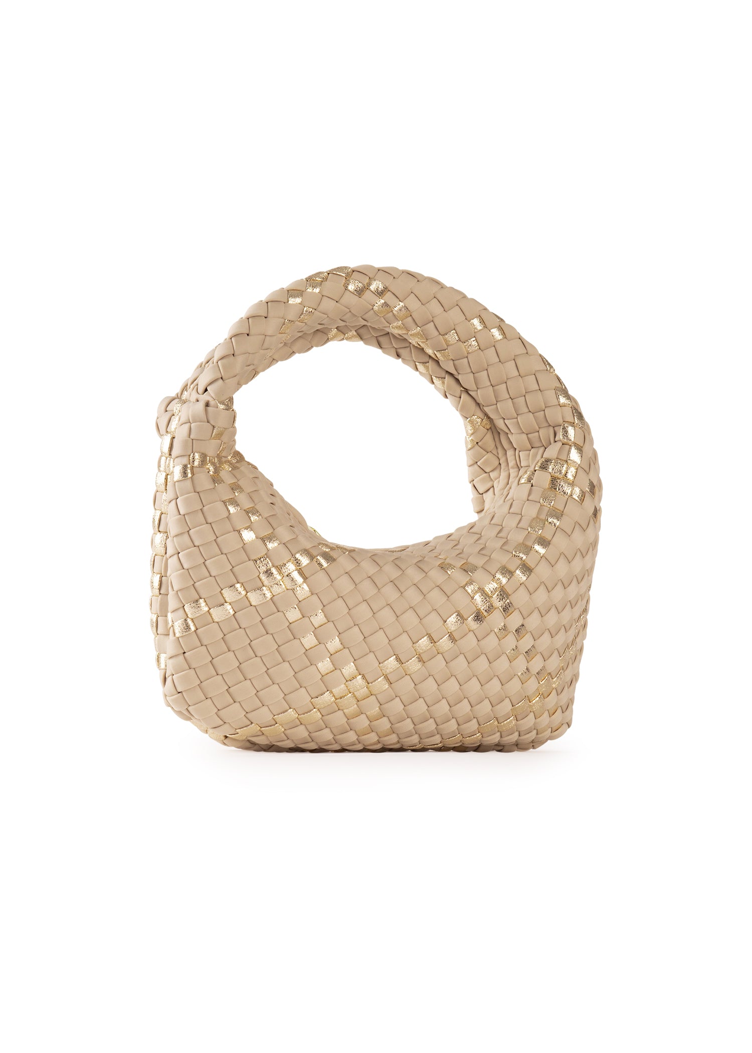 Carrie Buff Mini Woven Hobo