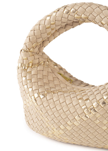 Carrie Buff Mini Woven Hobo
