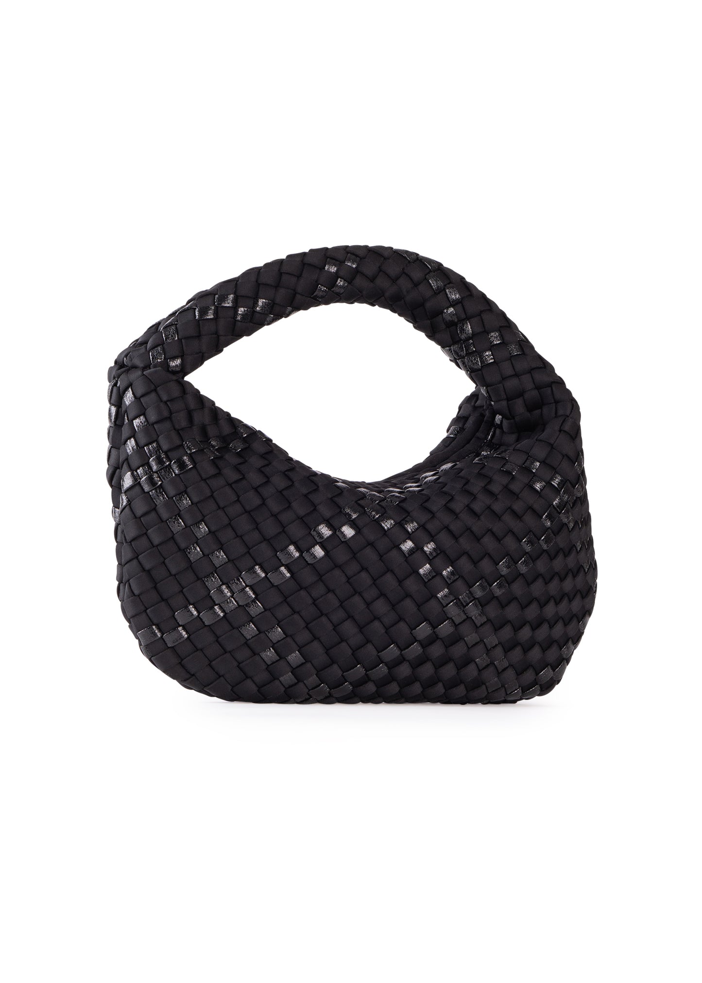 Carrie Noir Mini Woven Hobo - FINAL SALE