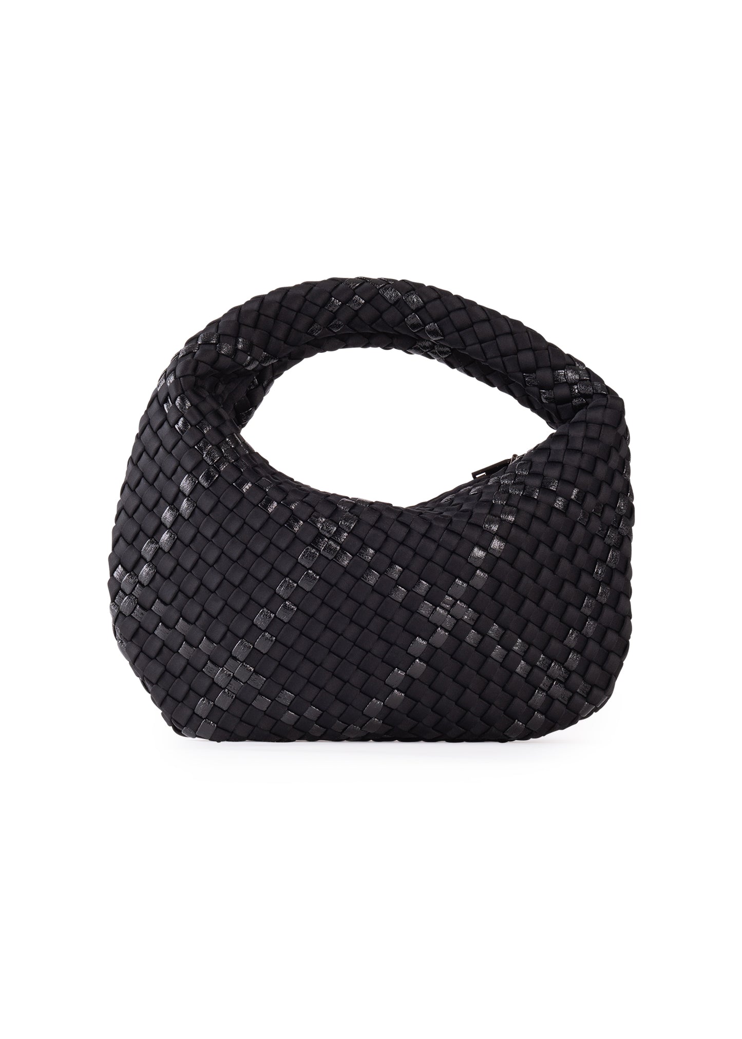 Carrie Noir Mini Woven Hobo - FINAL SALE