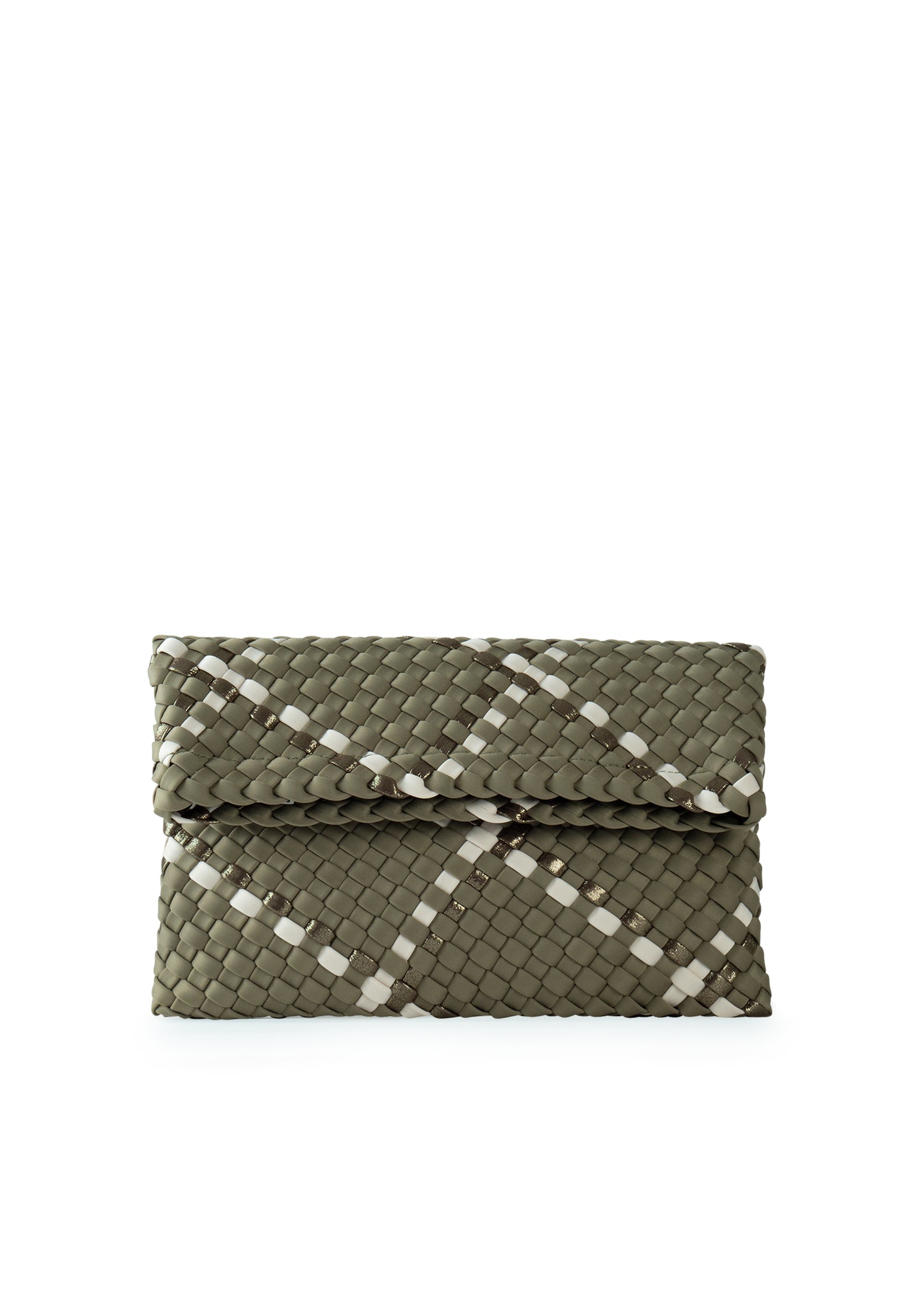 Val Sage Convertible Woven Crossbody