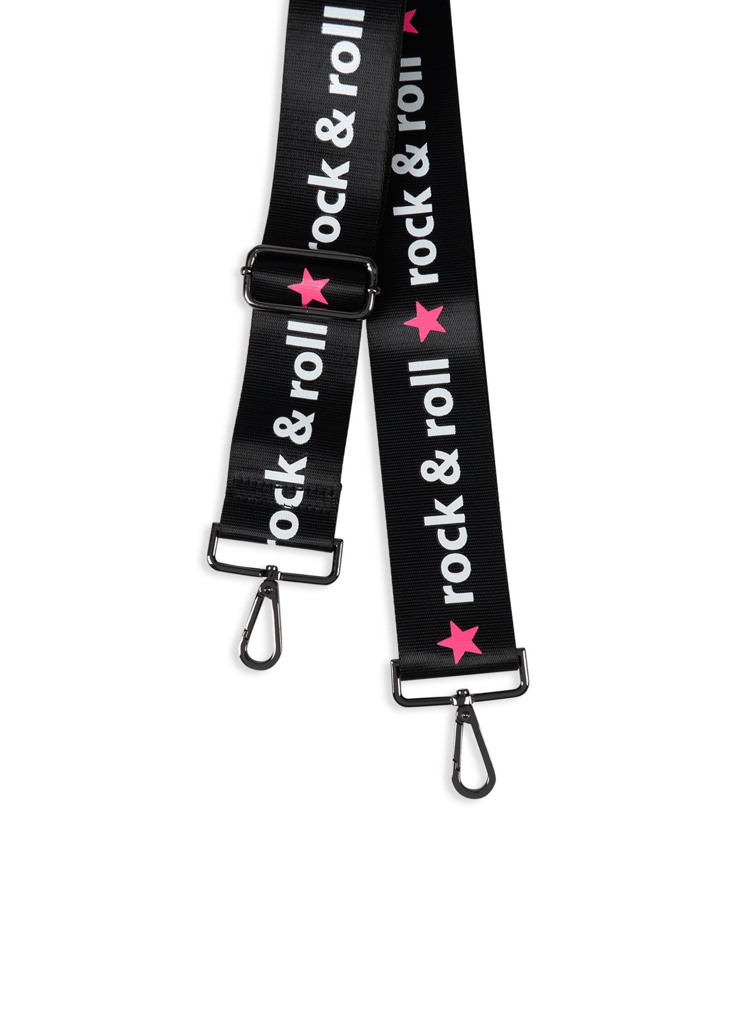 rock & roll hot pink star handbag strap