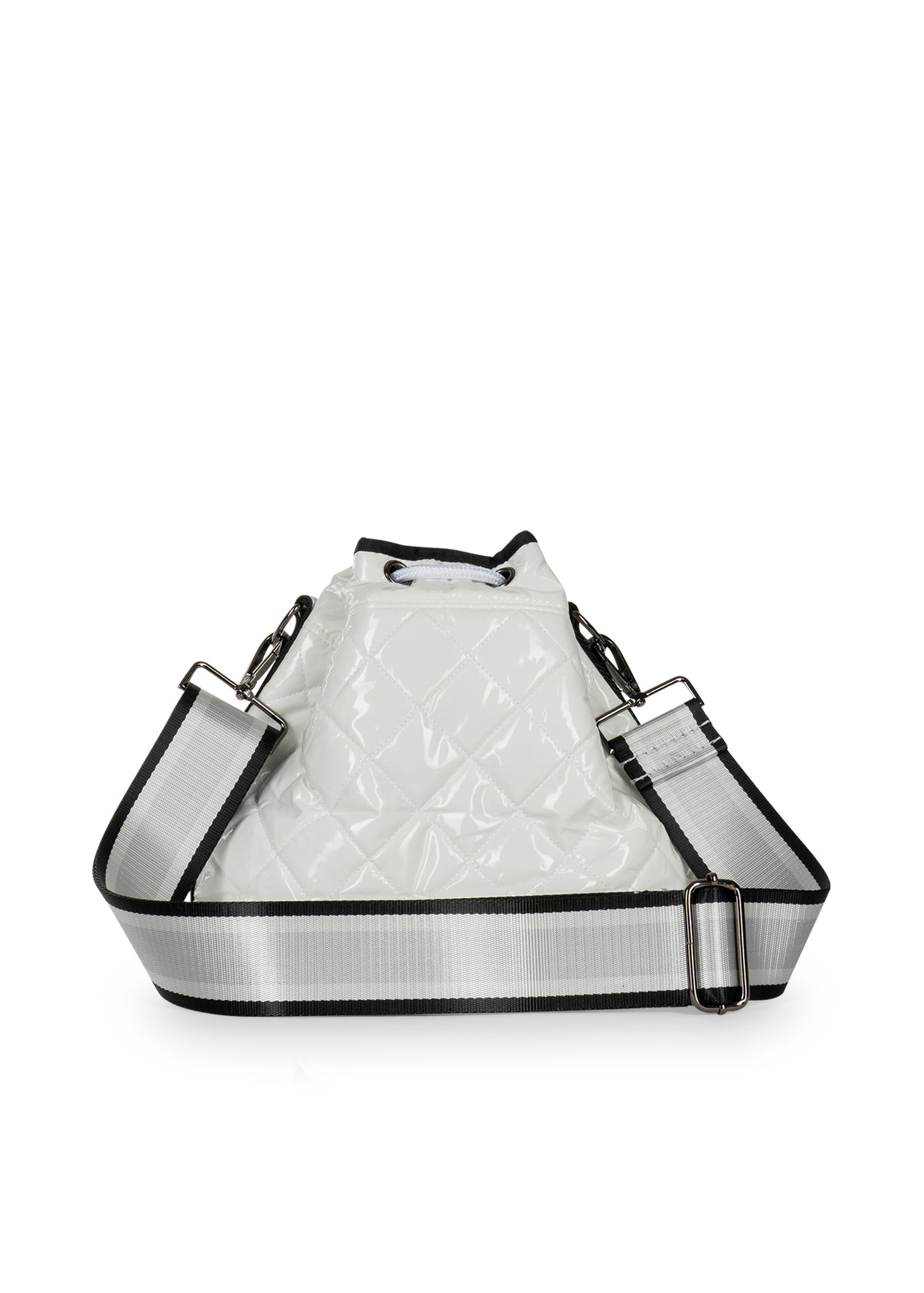 lindsey blanc puffer bucket bag