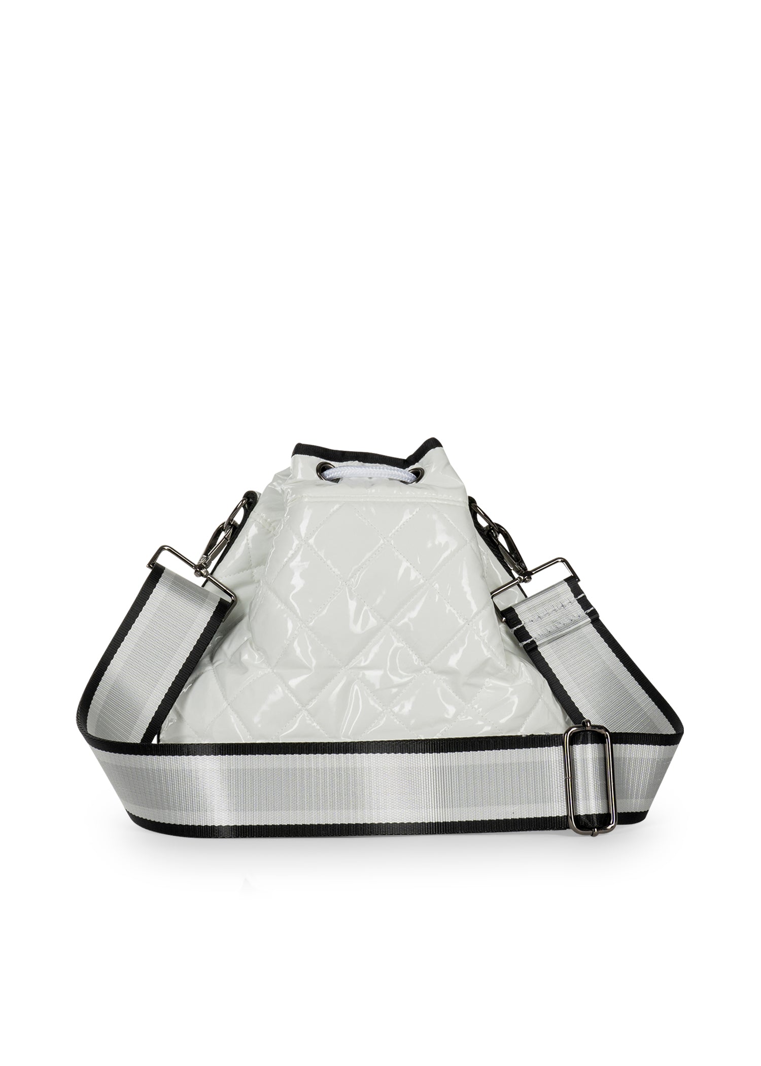 lindsey blanc puffer bucket bag
