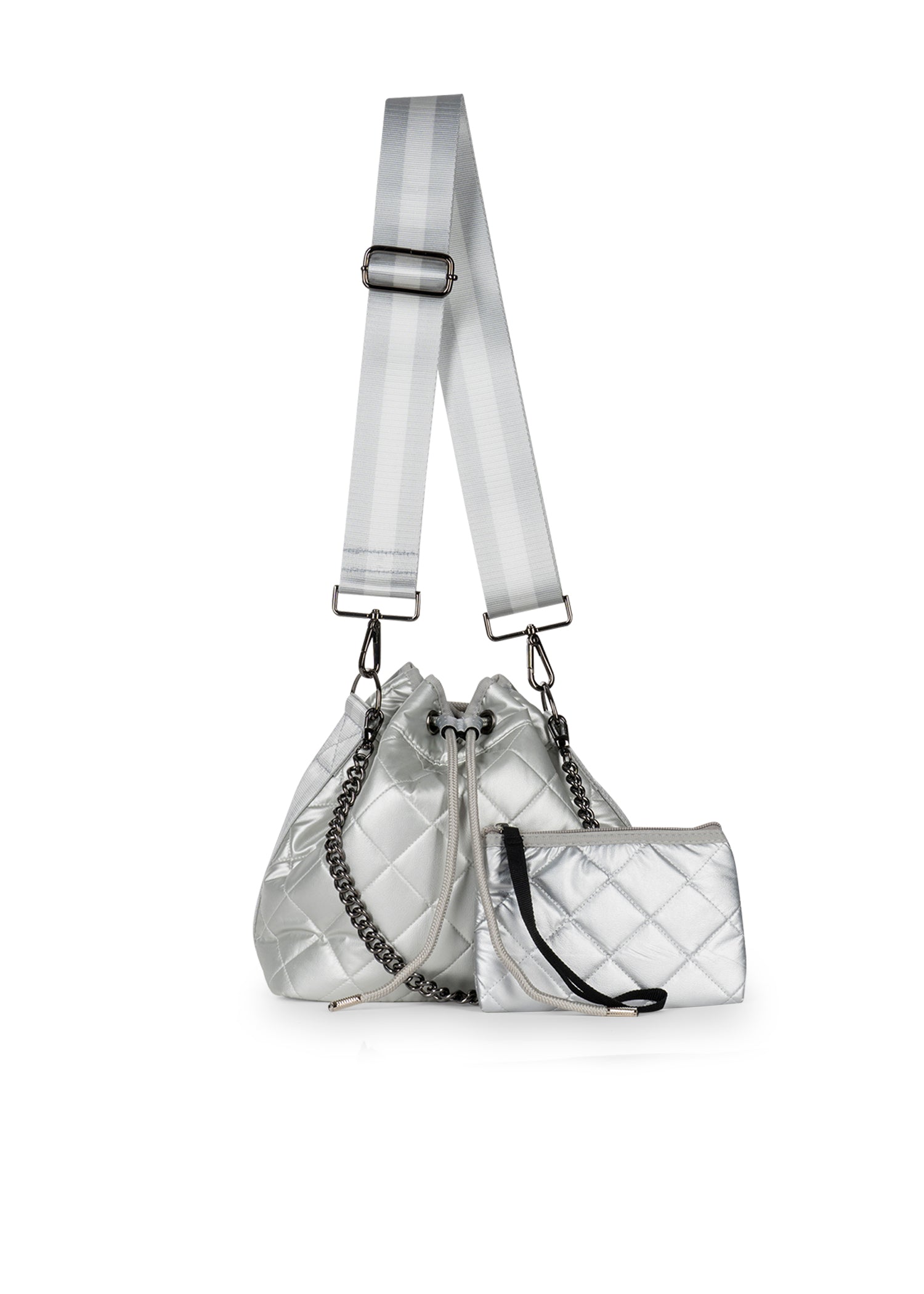 lindsey vapor puffer bucket bag